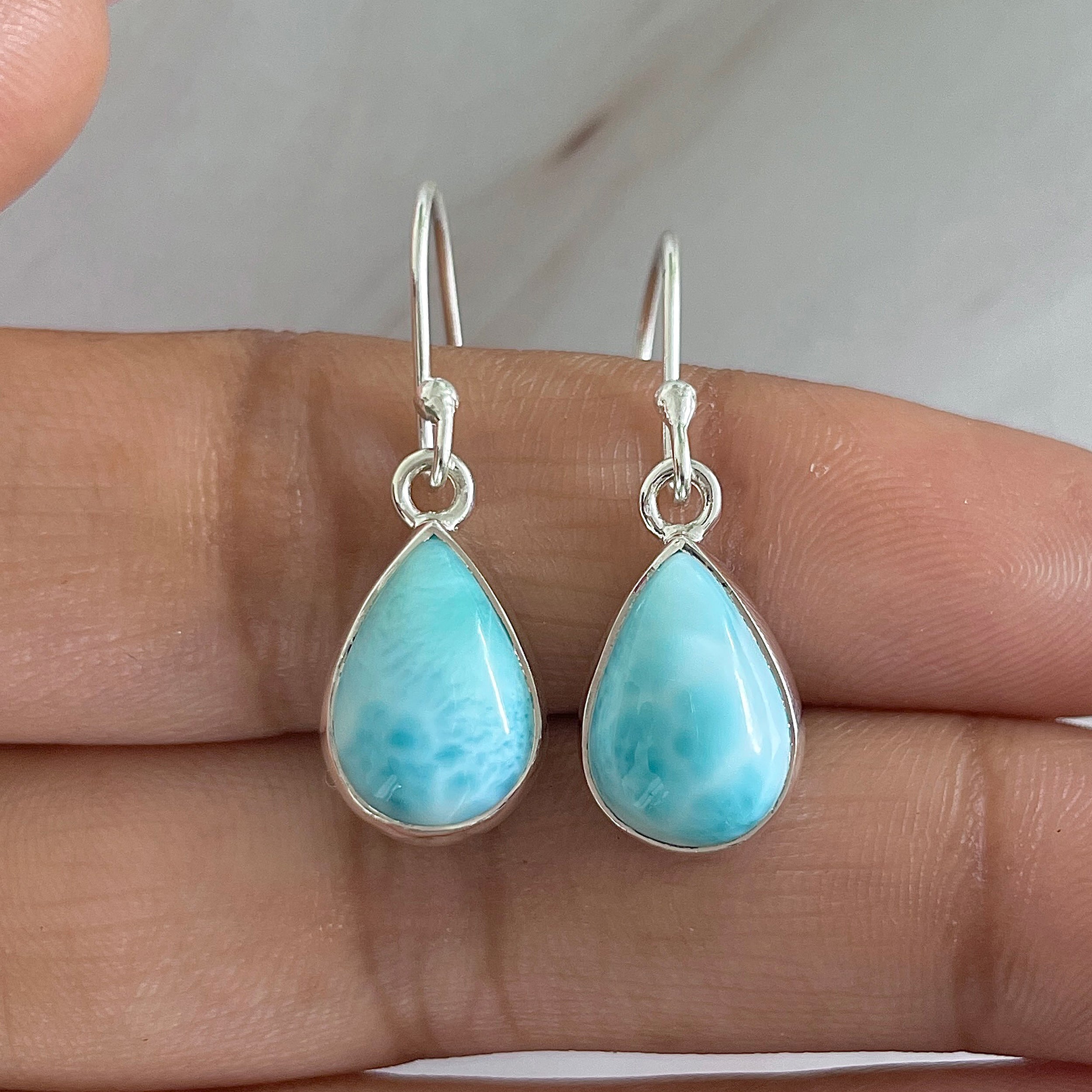 Larimar Earring-(LAR-E-1134.)