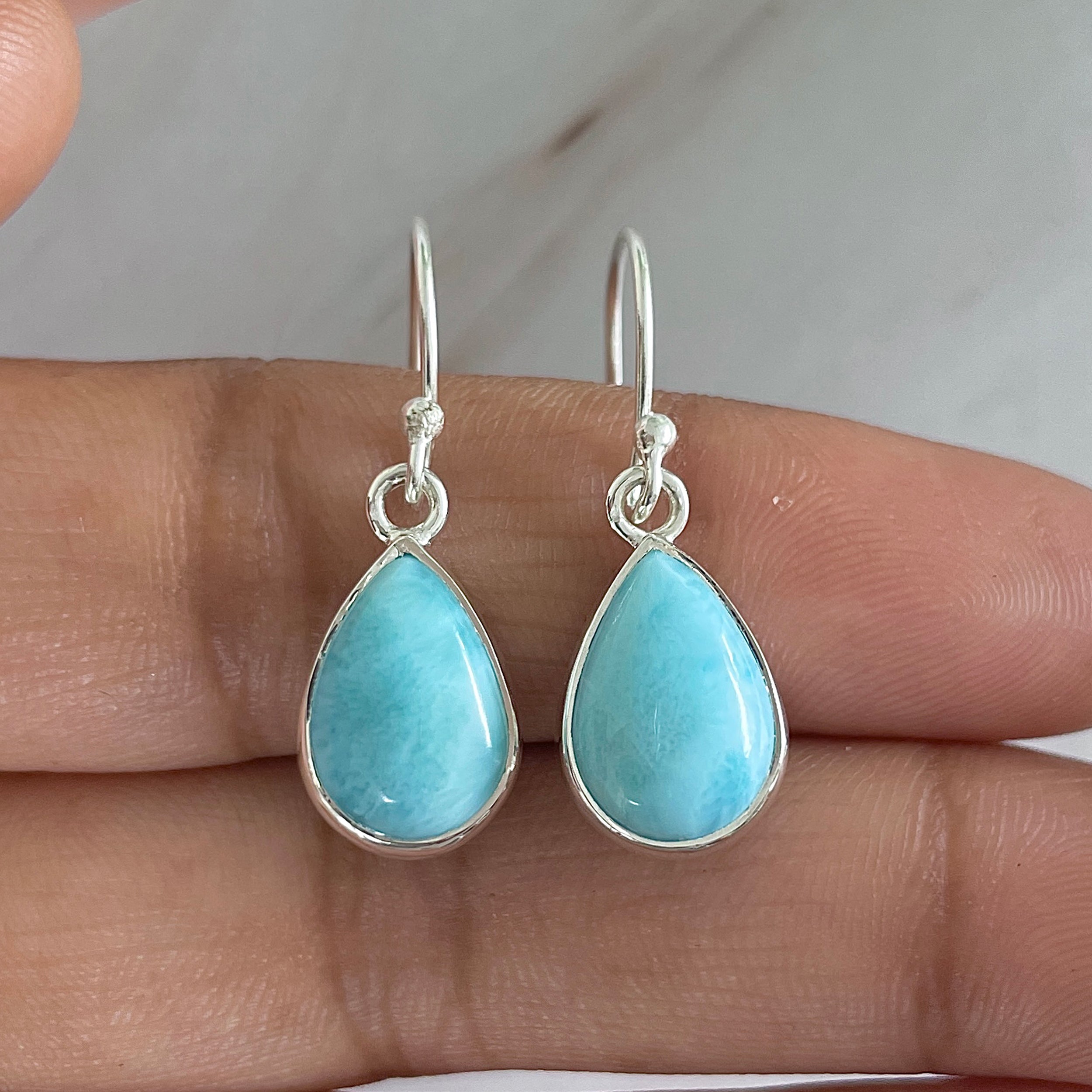 Larimar Earring-(LAR-E-1135.)