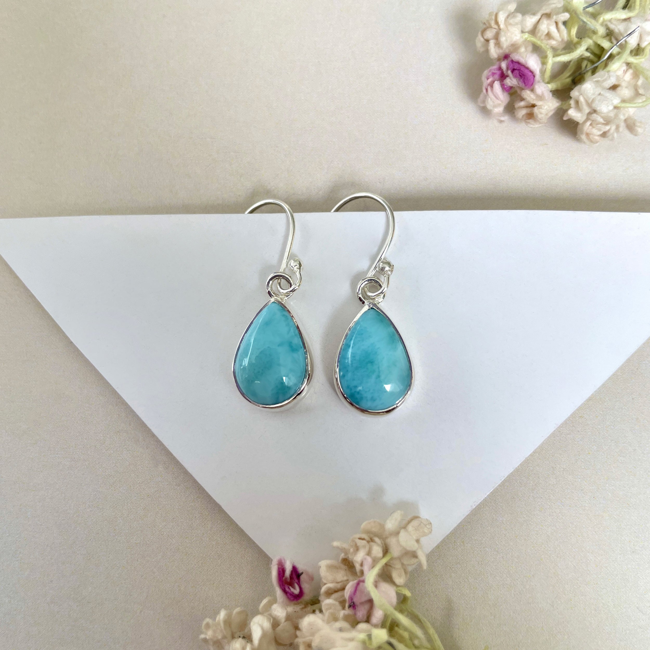 Larimar Earring-(LAR-E-1135.)