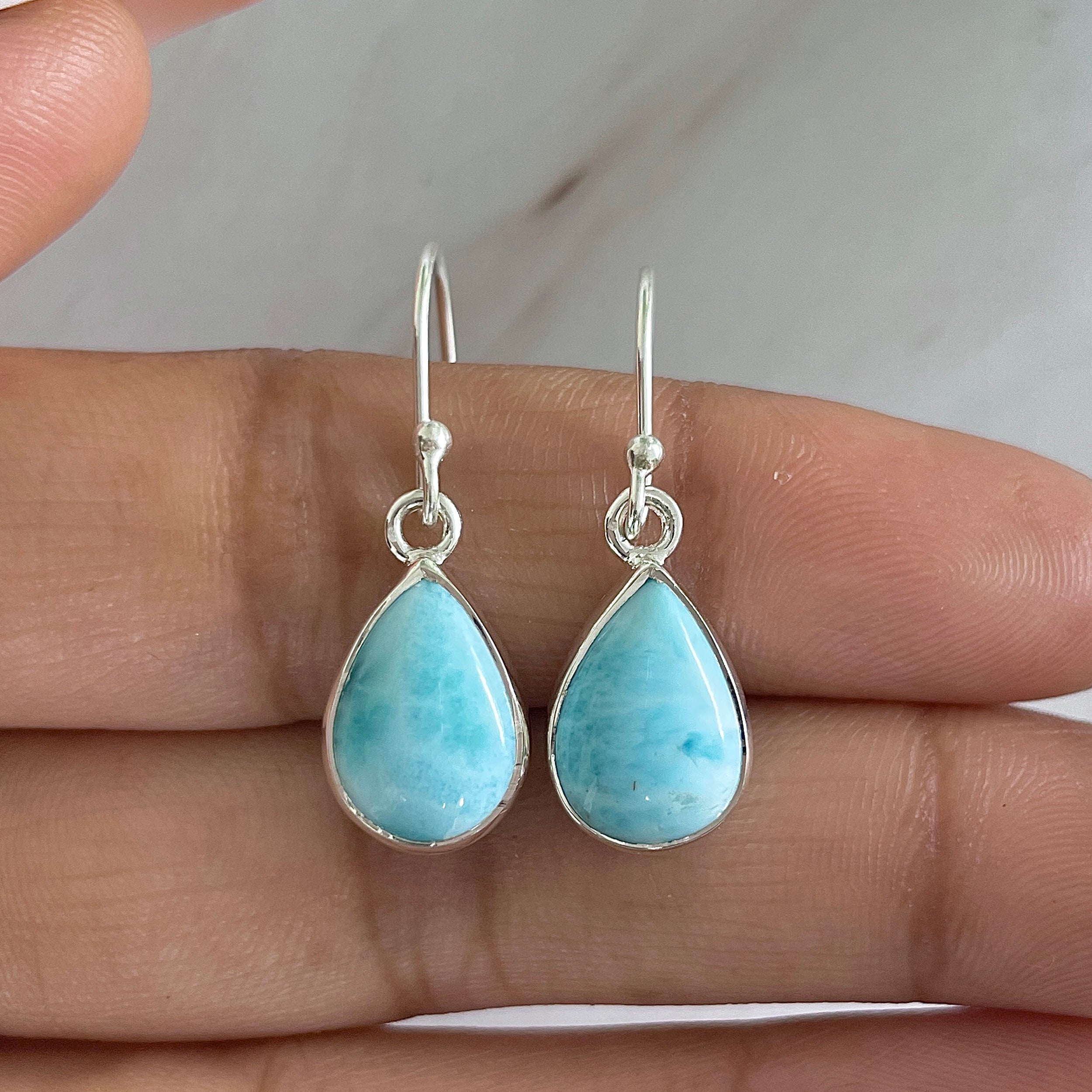 Larimar Earring-(LAR-E-1141.)