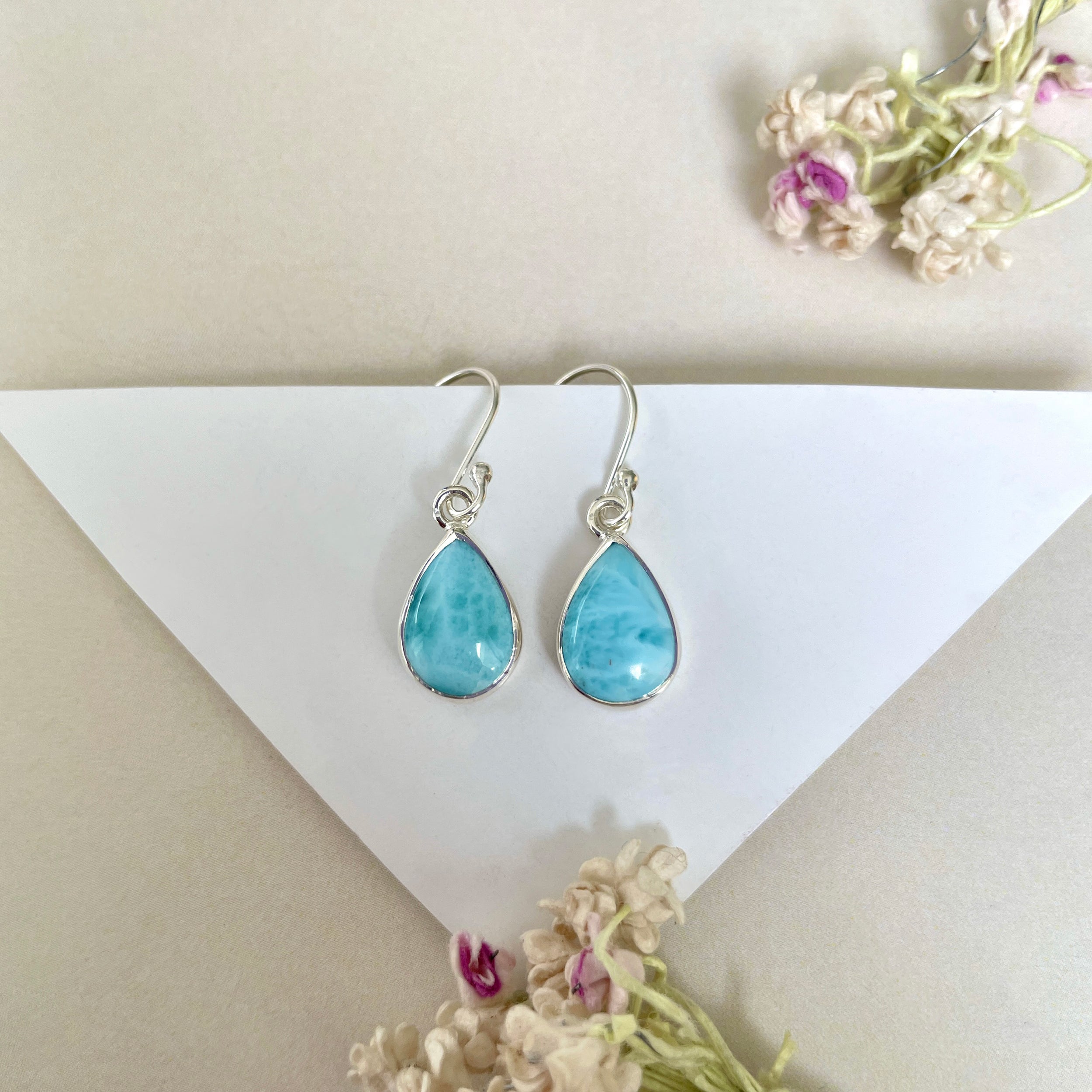 Larimar Earring-(LAR-E-1141.)