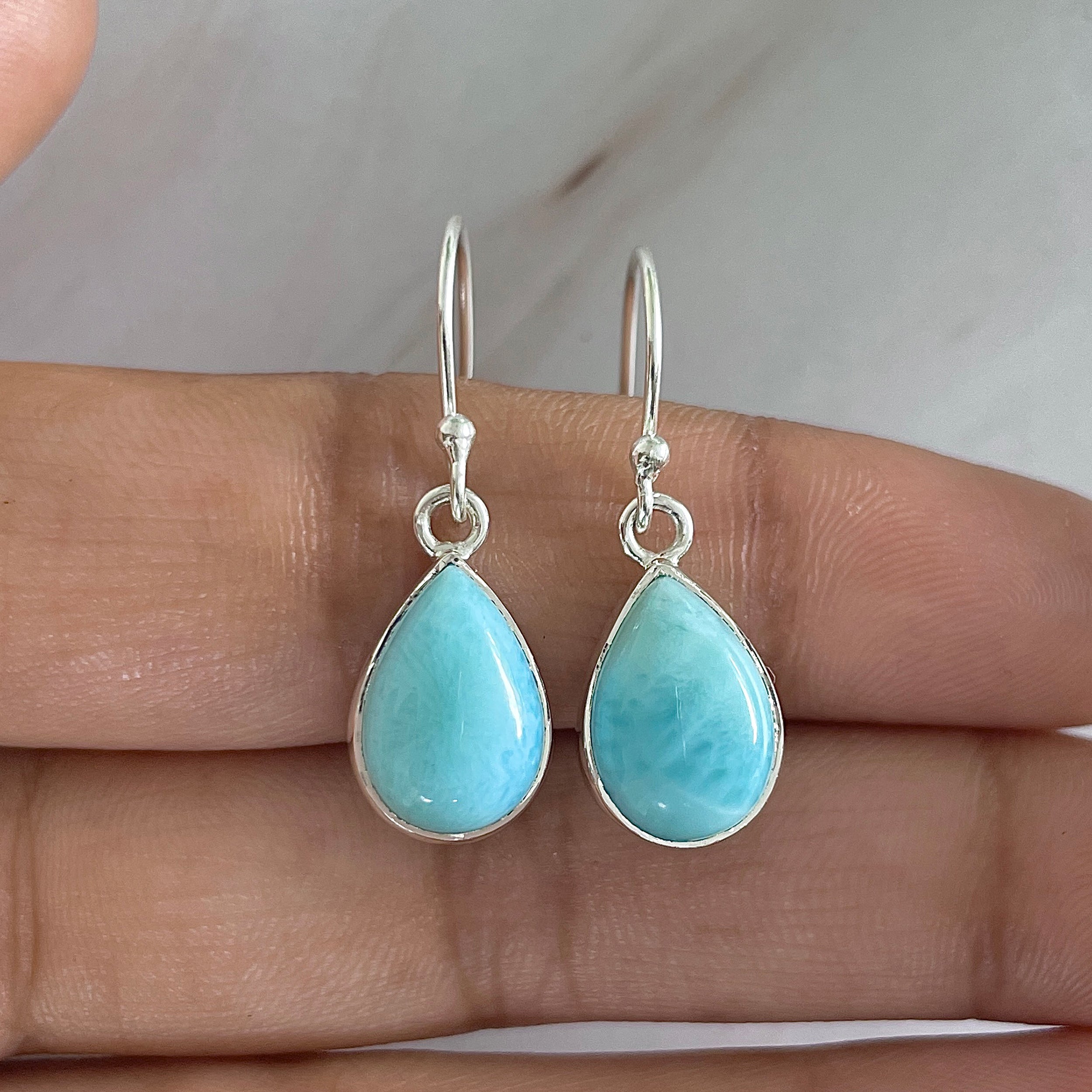 Larimar Earring-(LAR-E-1142.)