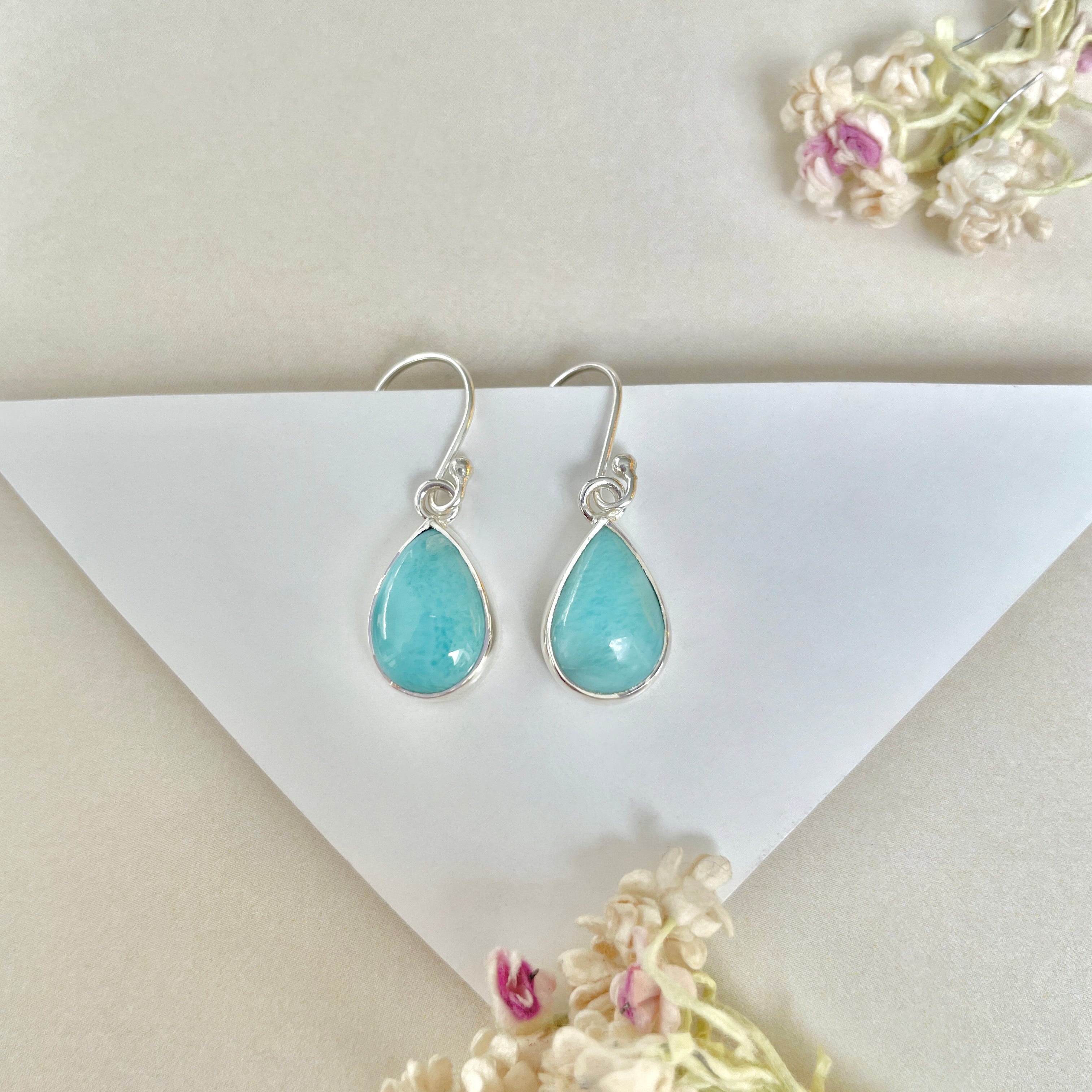 Larimar Earring-(LAR-E-1143.)