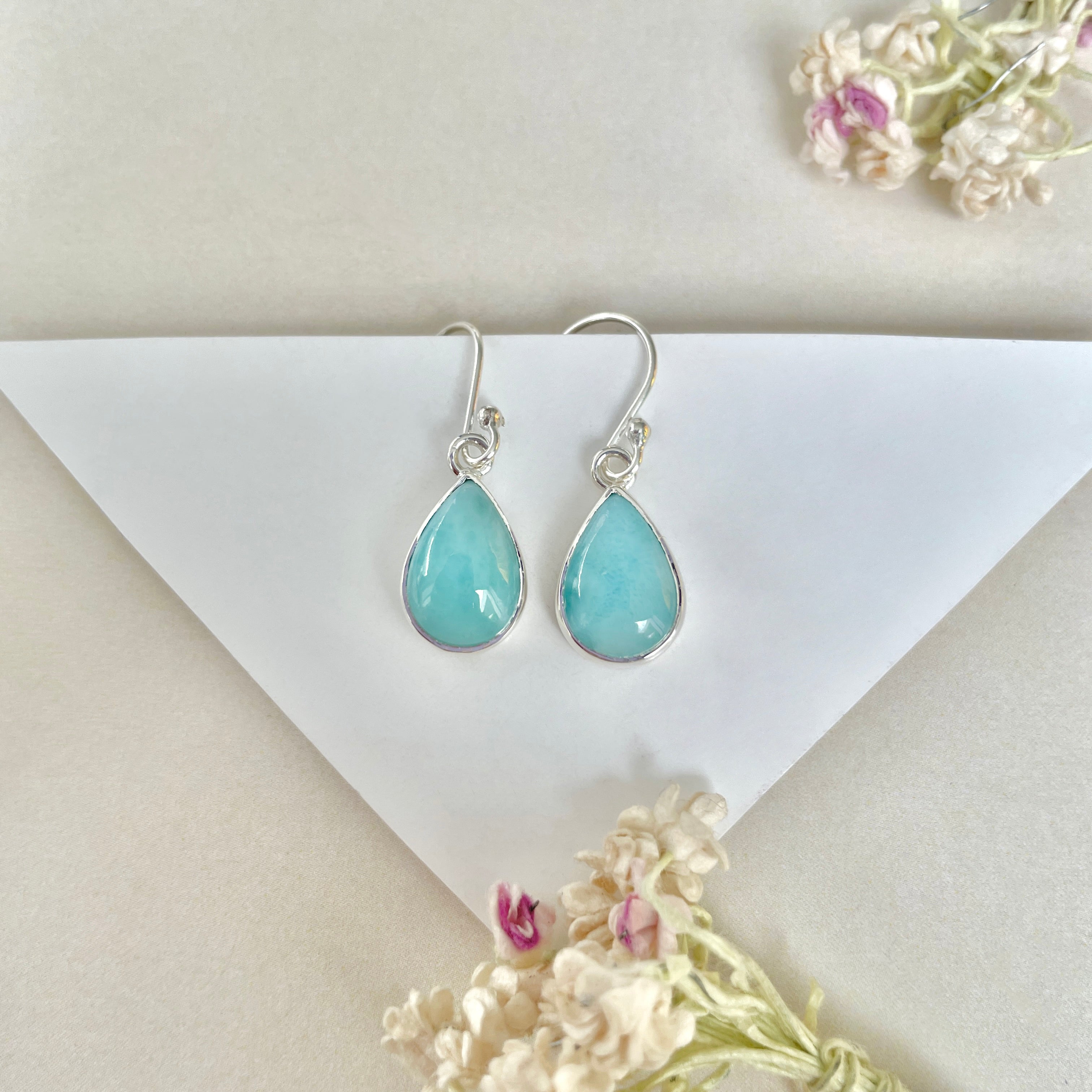 Larimar Earring-(LAR-E-1144.)