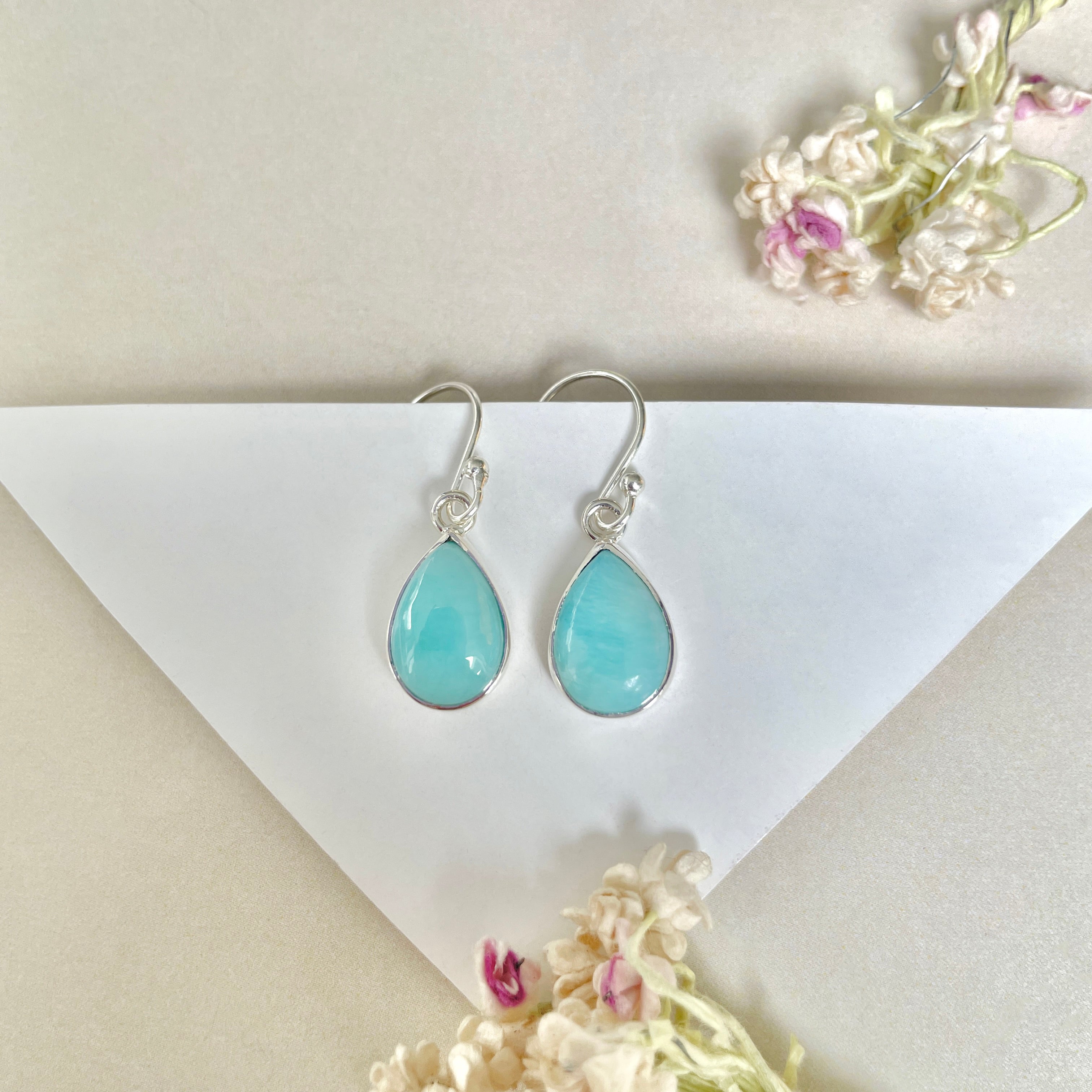 Larimar Earring-(LAR-E-1148.)