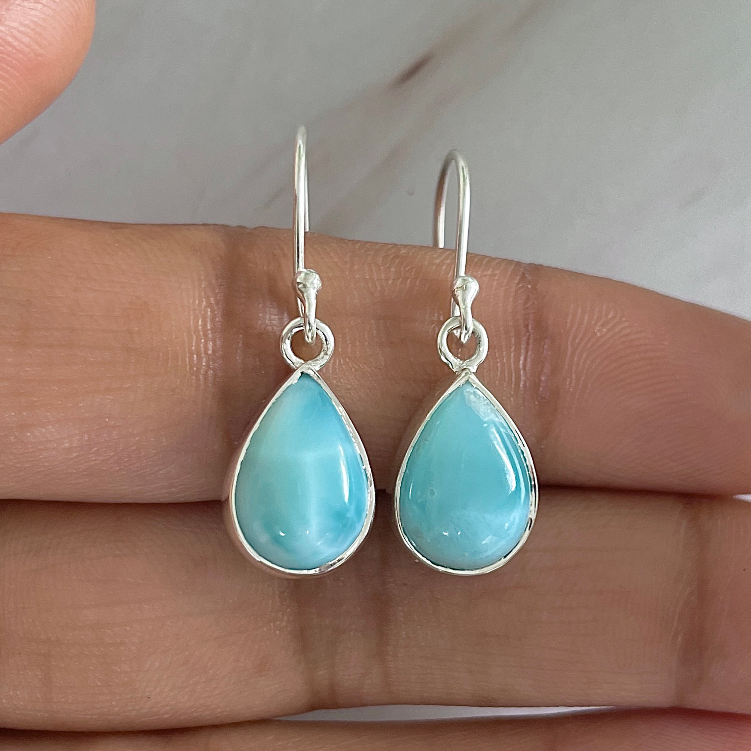 Larimar Earring-(LAR-E-1150.)