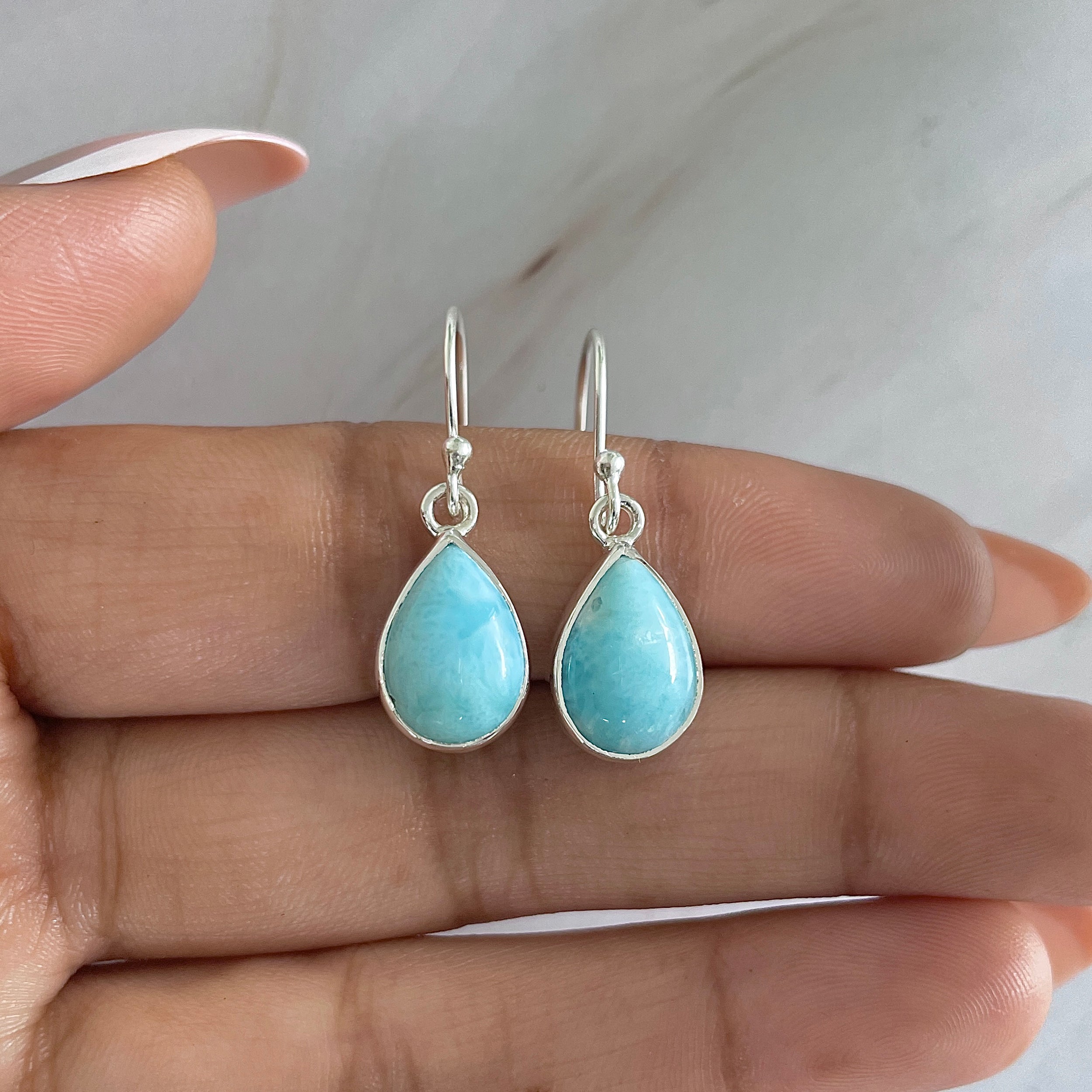 Larimar Earring-(LAR-E-1151.)