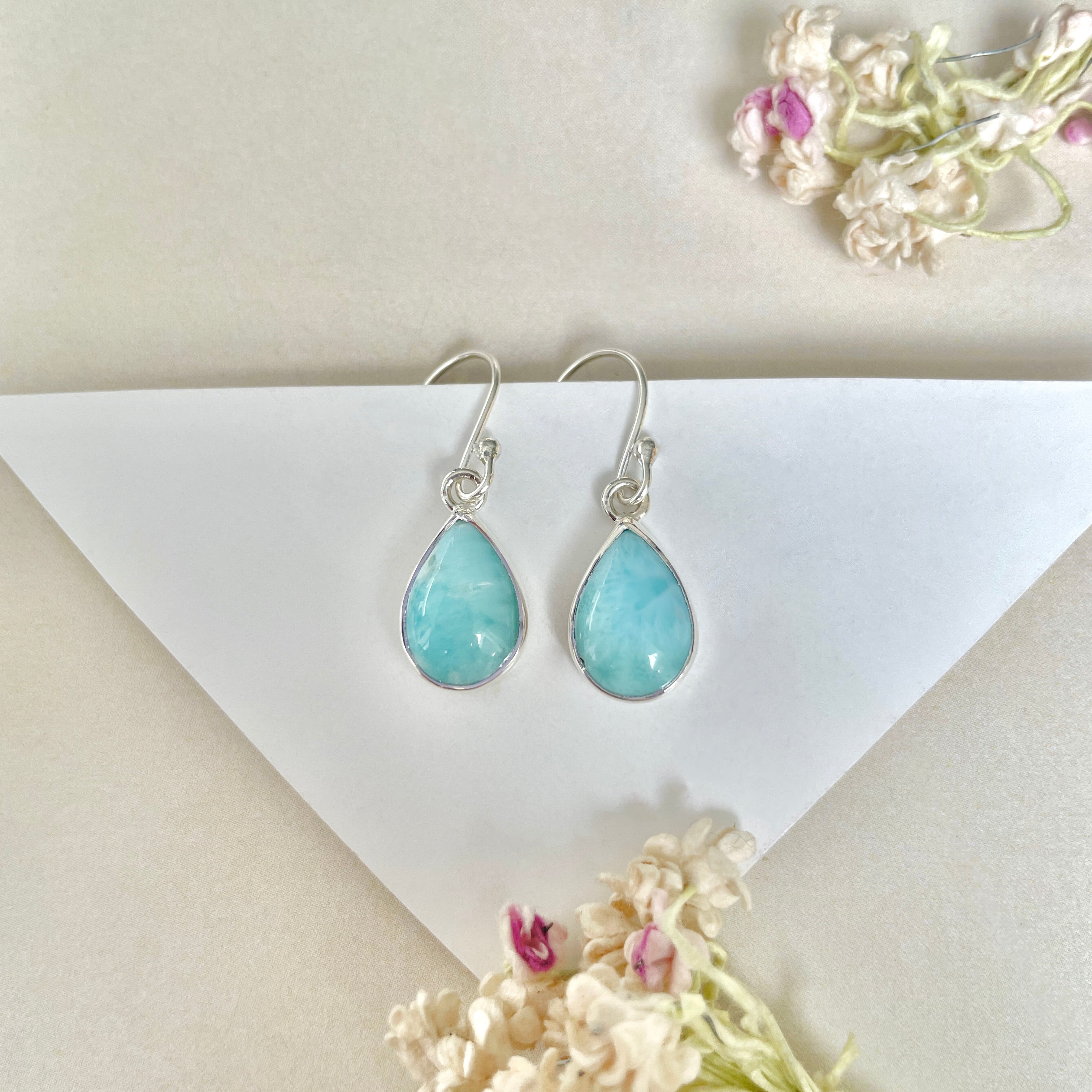 Larimar Earring-(LAR-E-1151.)
