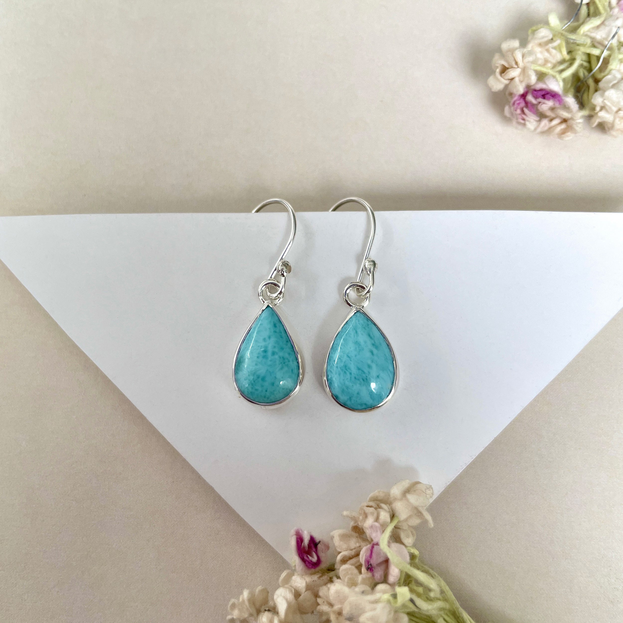 Larimar Earring-(LAR-E-1154.)