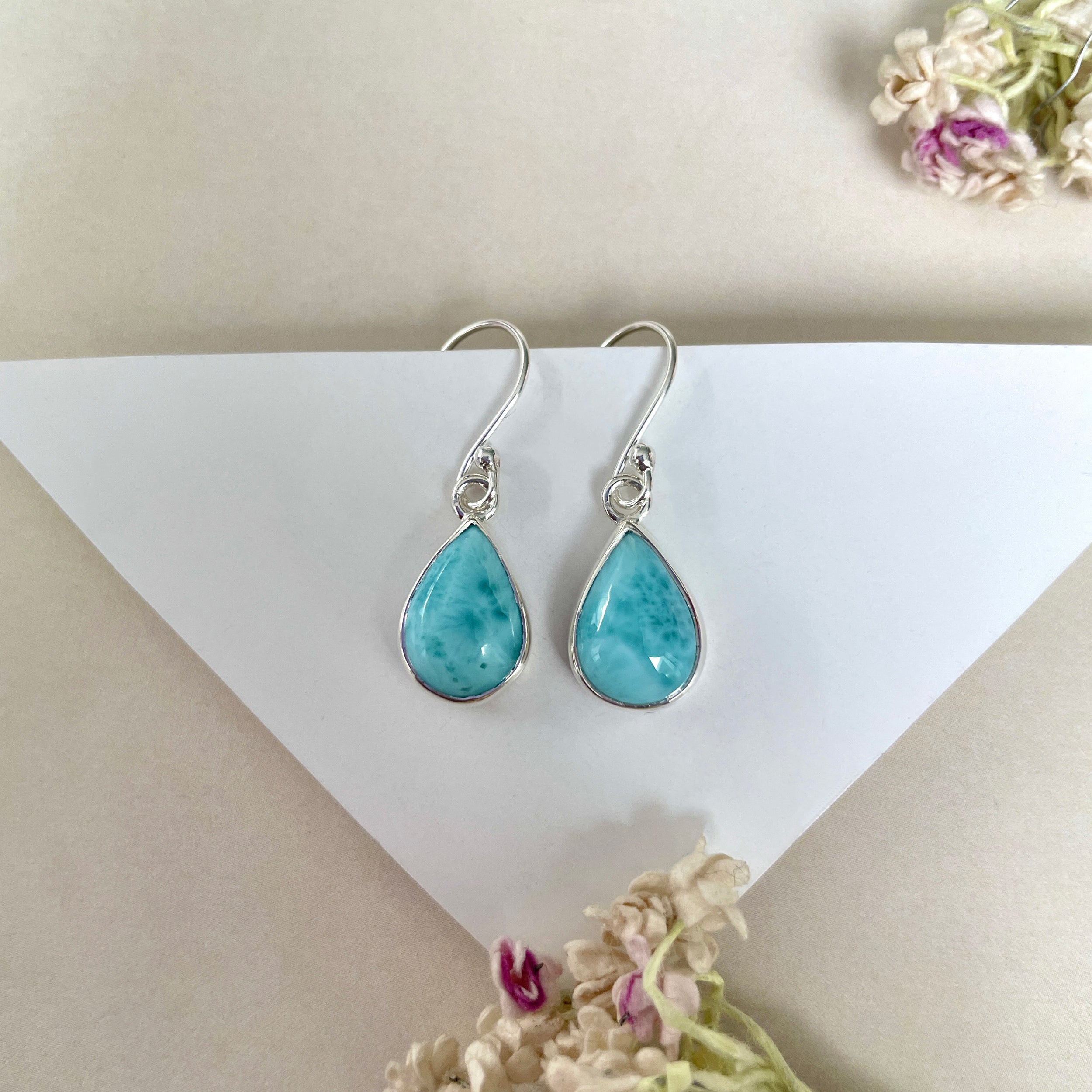 Larimar Earring-(LAR-E-1156.)
