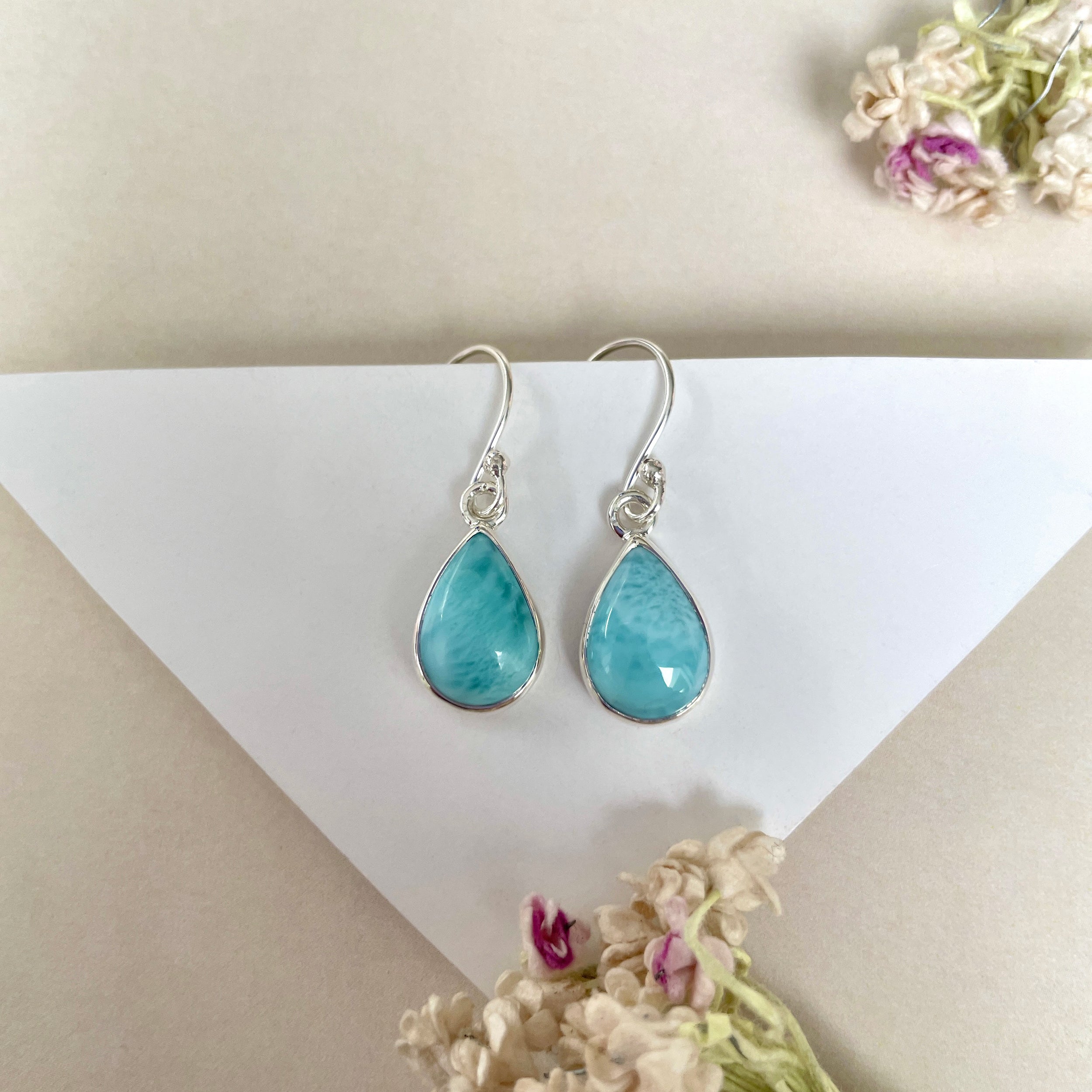 Larimar Earring-(LAR-E-1157.)