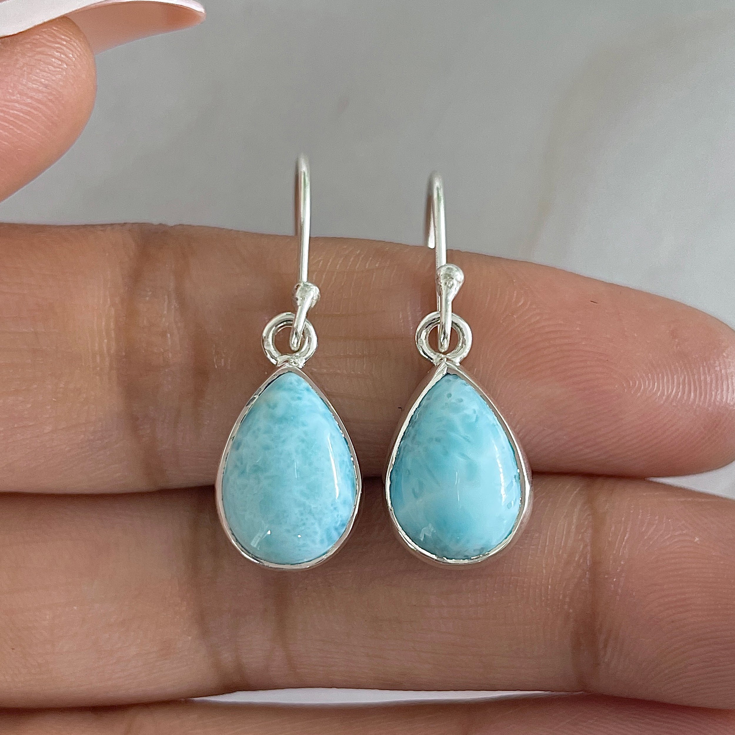 Larimar Earring-(LAR-E-1162.)