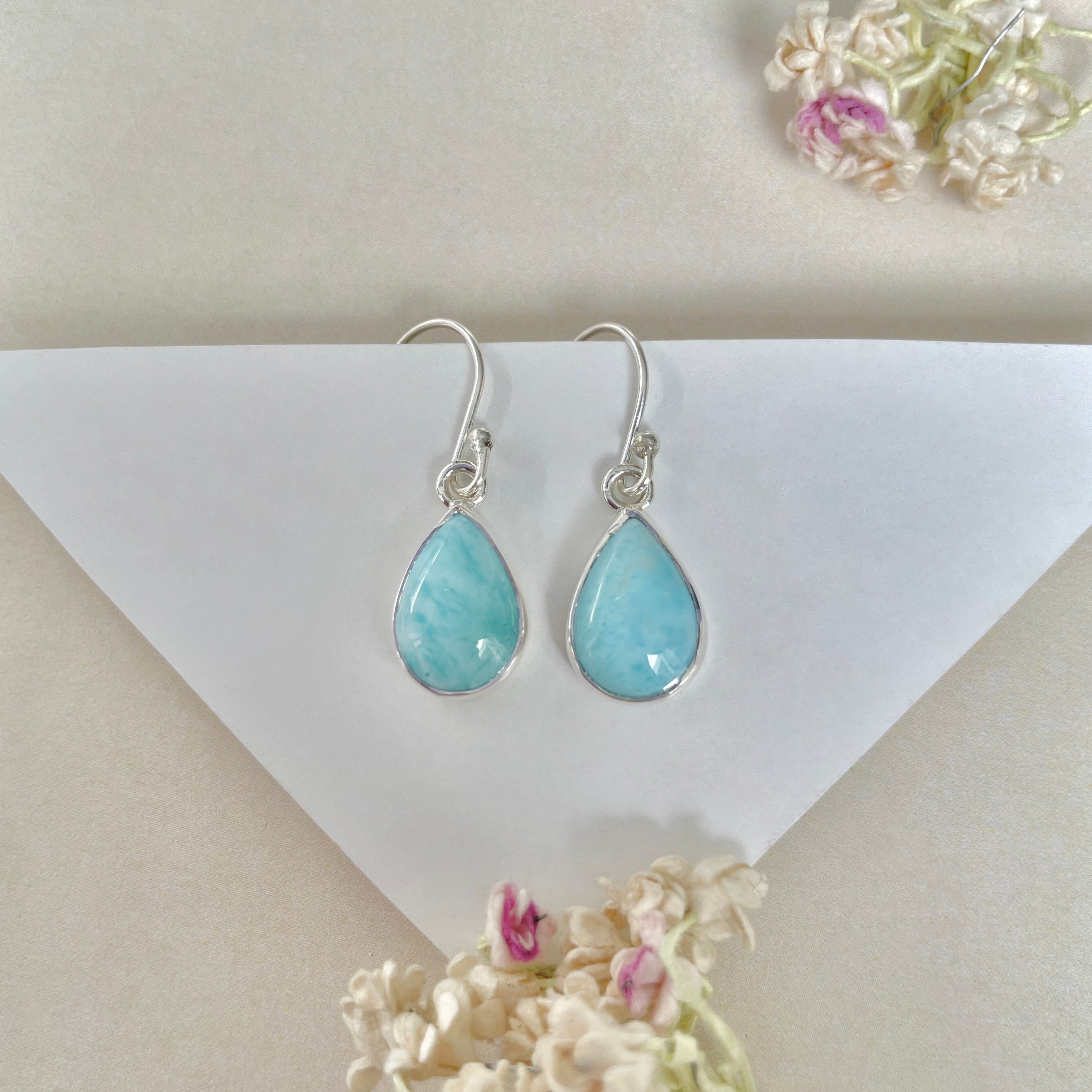 Larimar Earring-(LAR-E-1163.)
