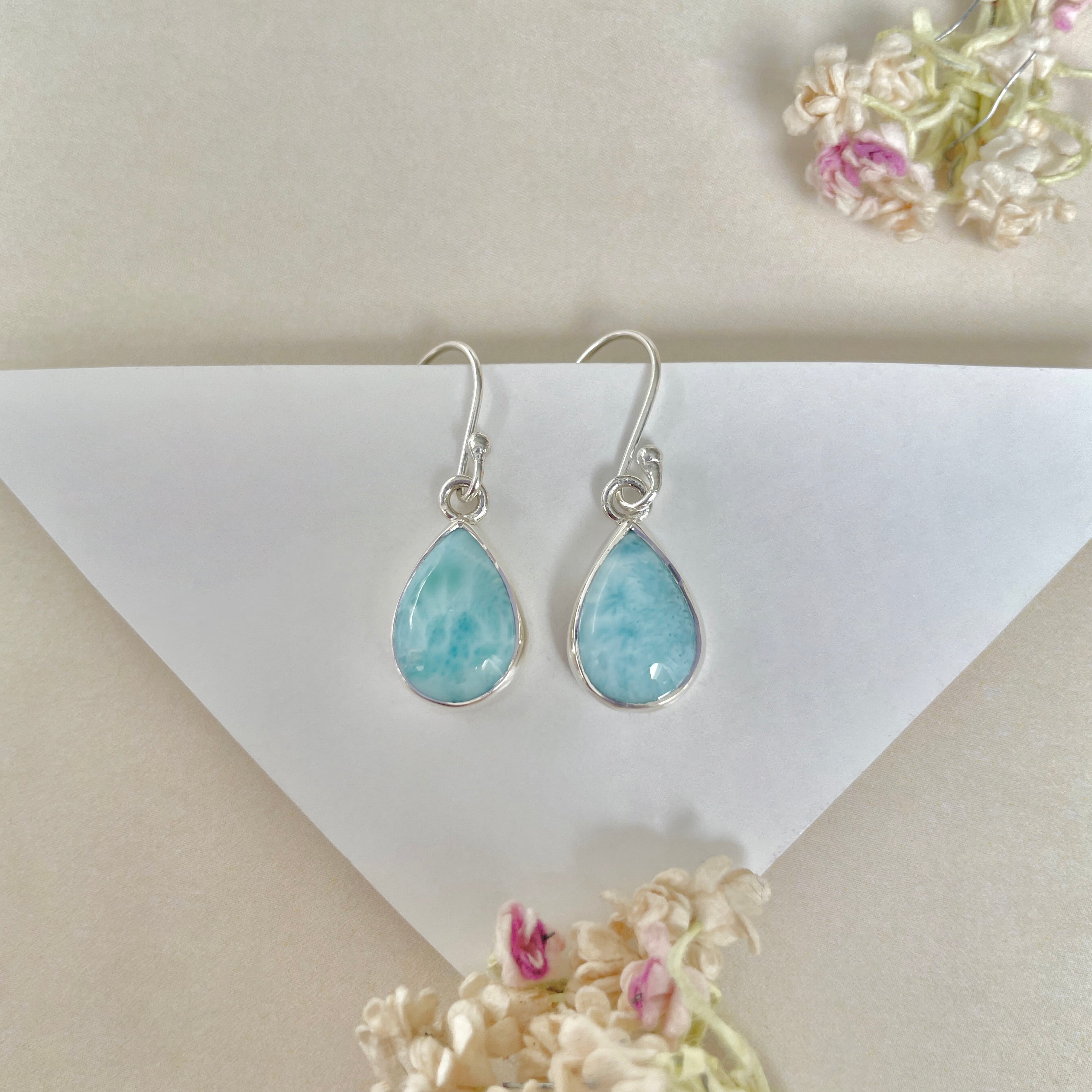 Larimar Earring-(LAR-E-1168.)