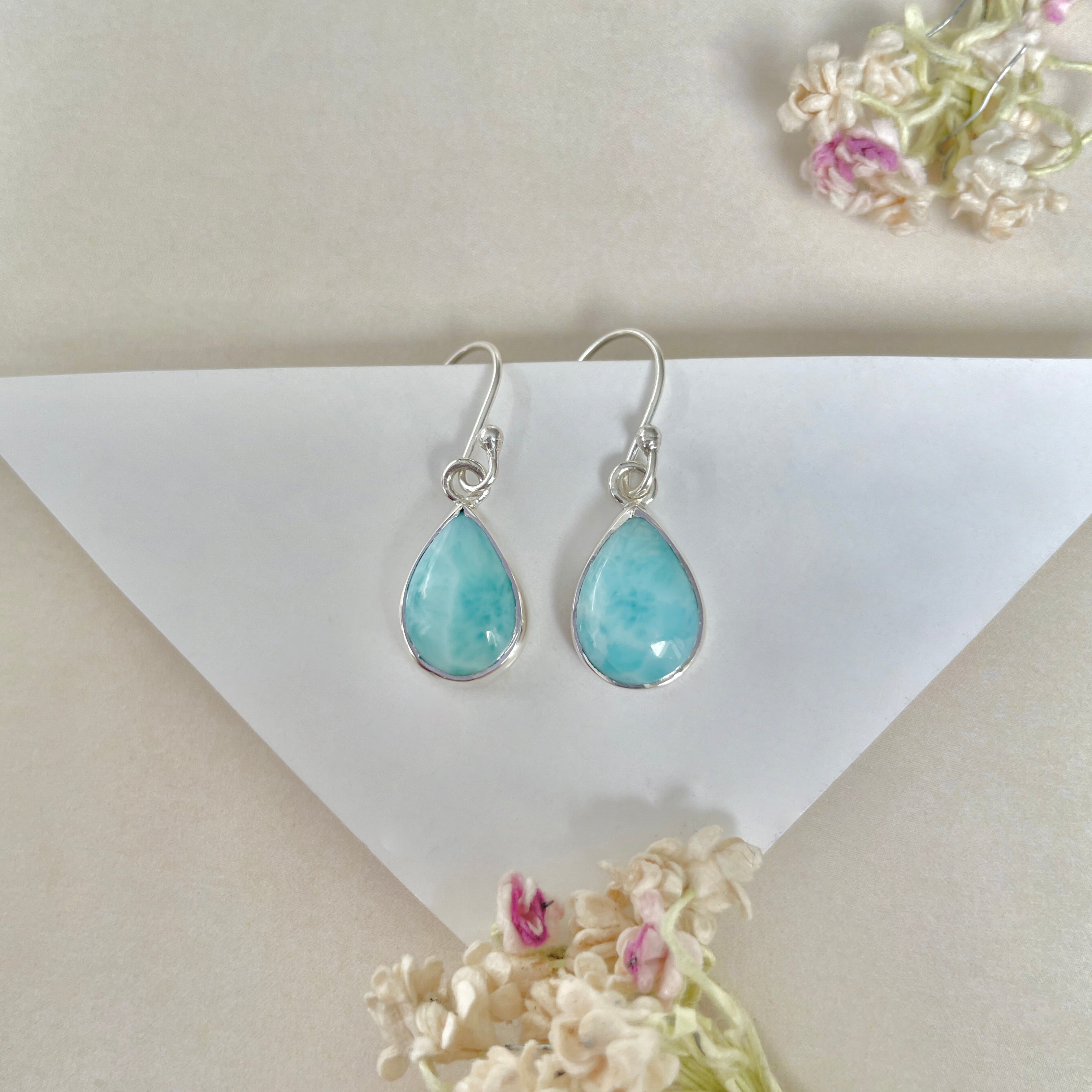 Larimar Earring-(LAR-E-1171.)