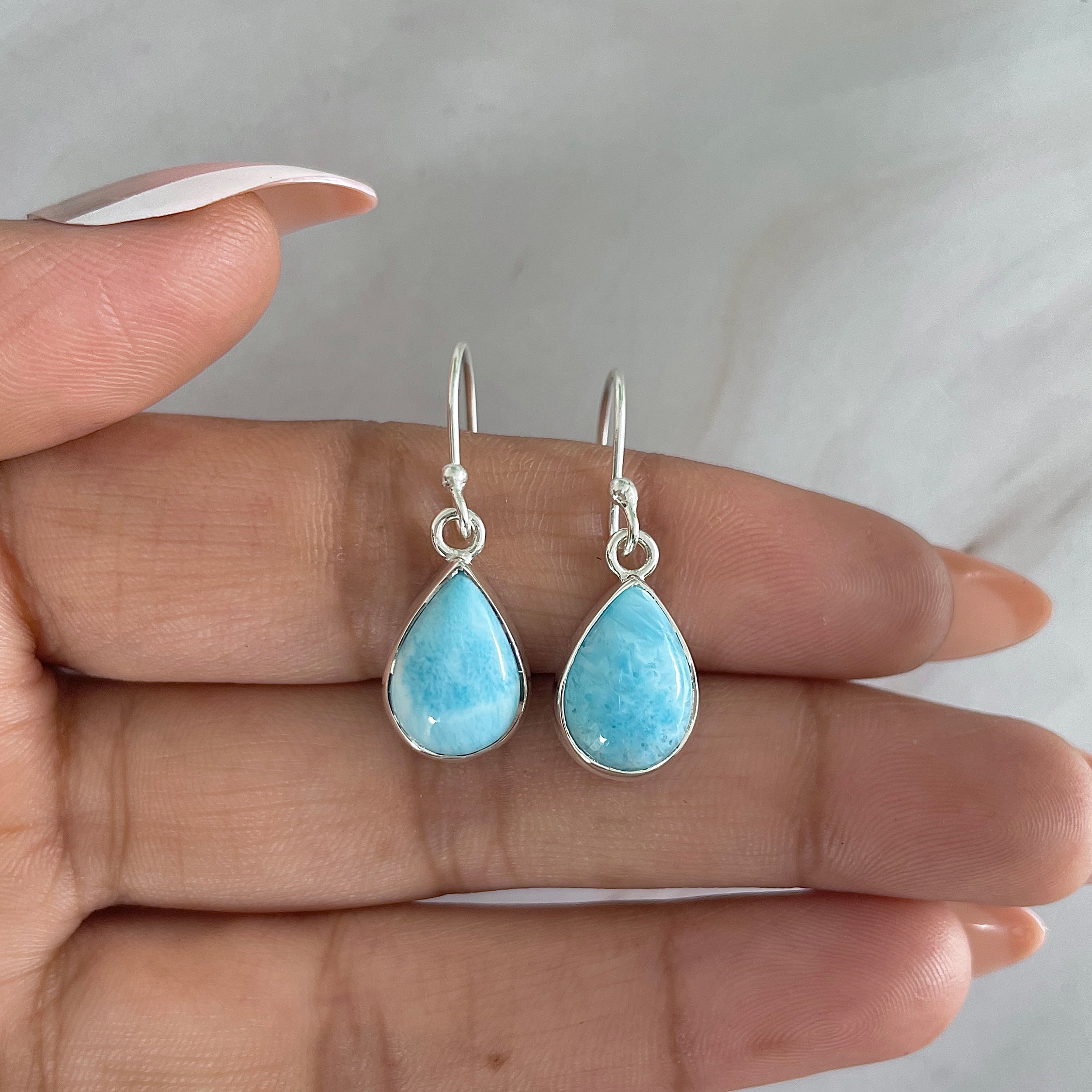 Larimar Earring-(LAR-E-1172.)