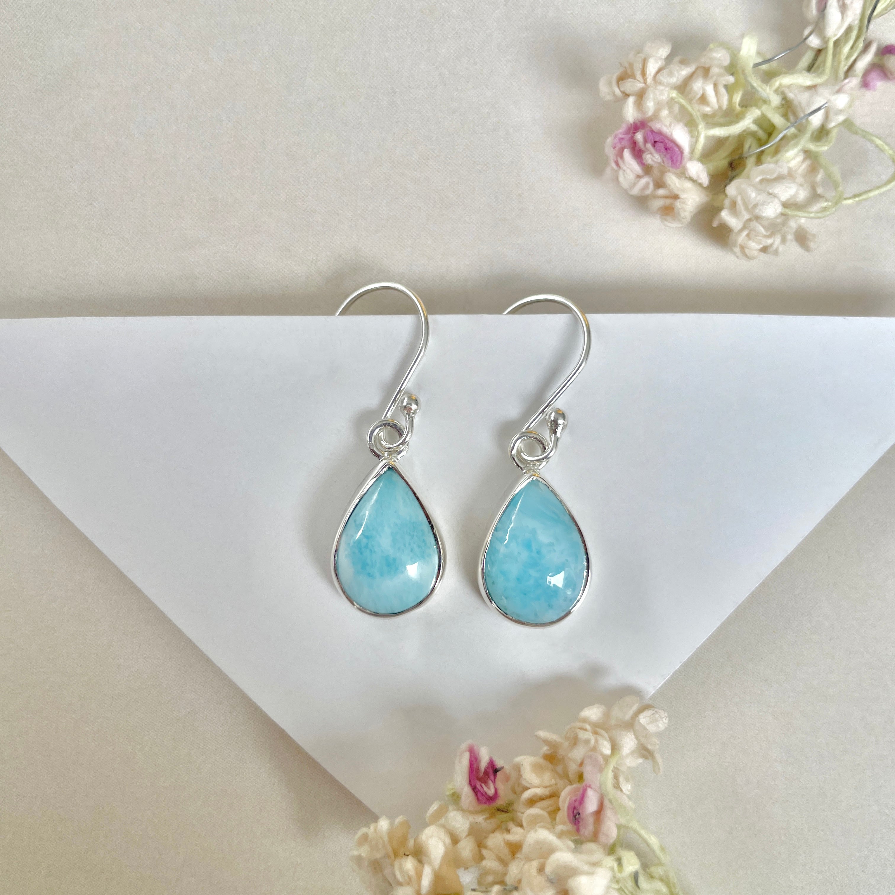 Larimar Earring-(LAR-E-1172.)