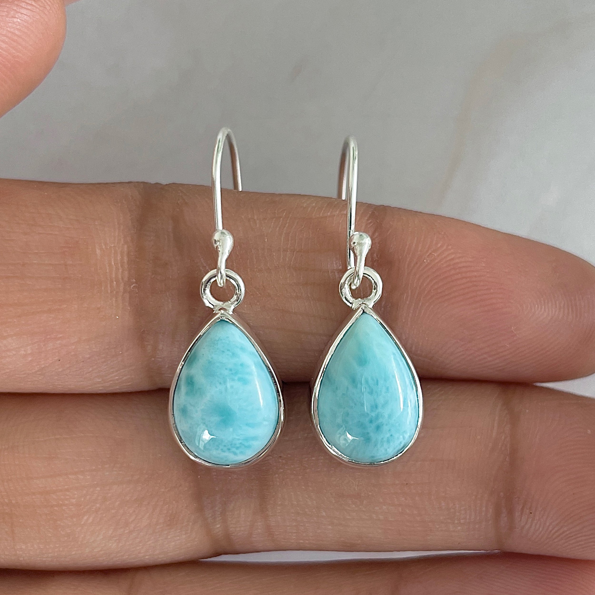 Larimar Earring-(LAR-E-1180.)
