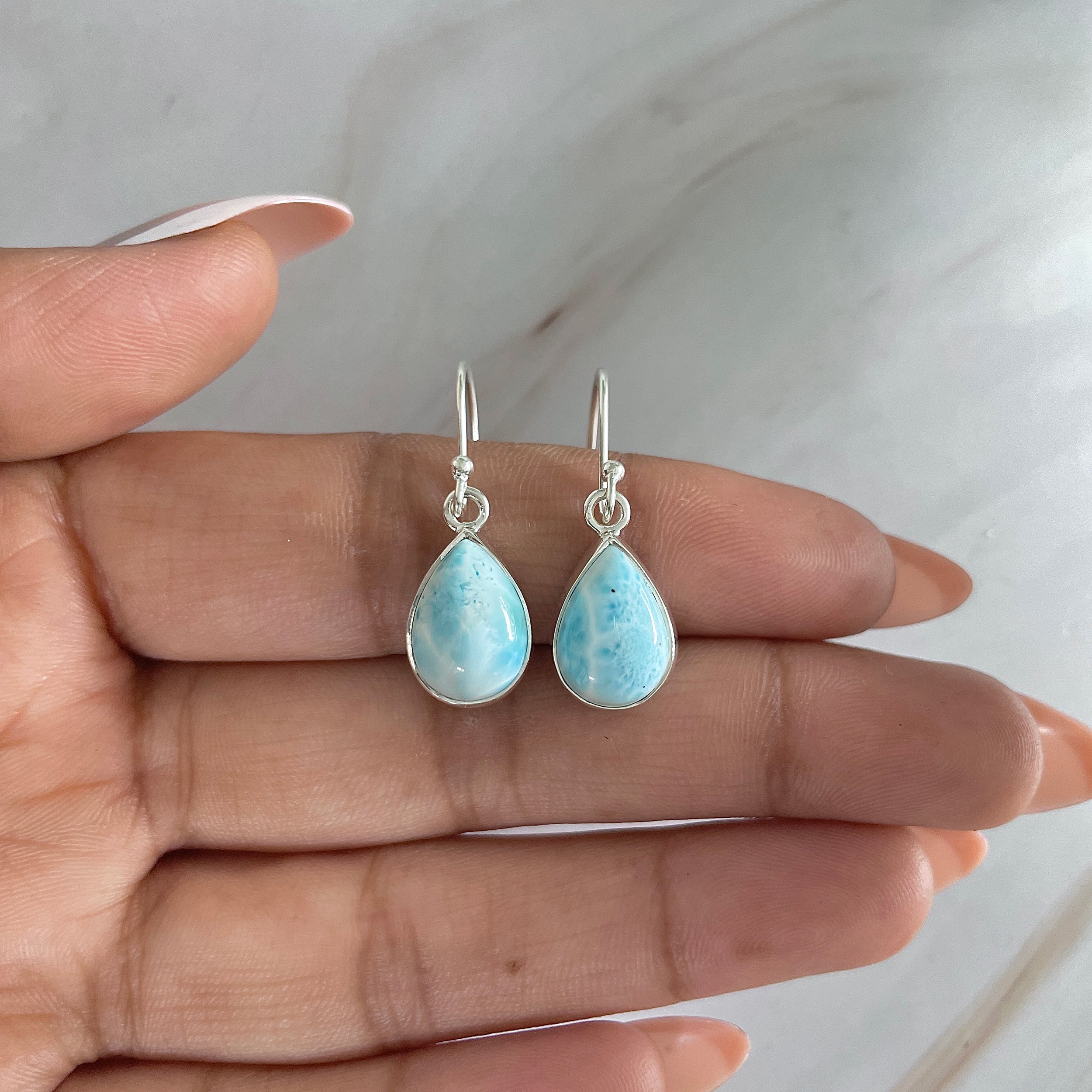Larimar Earring-(LAR-E-1200.)