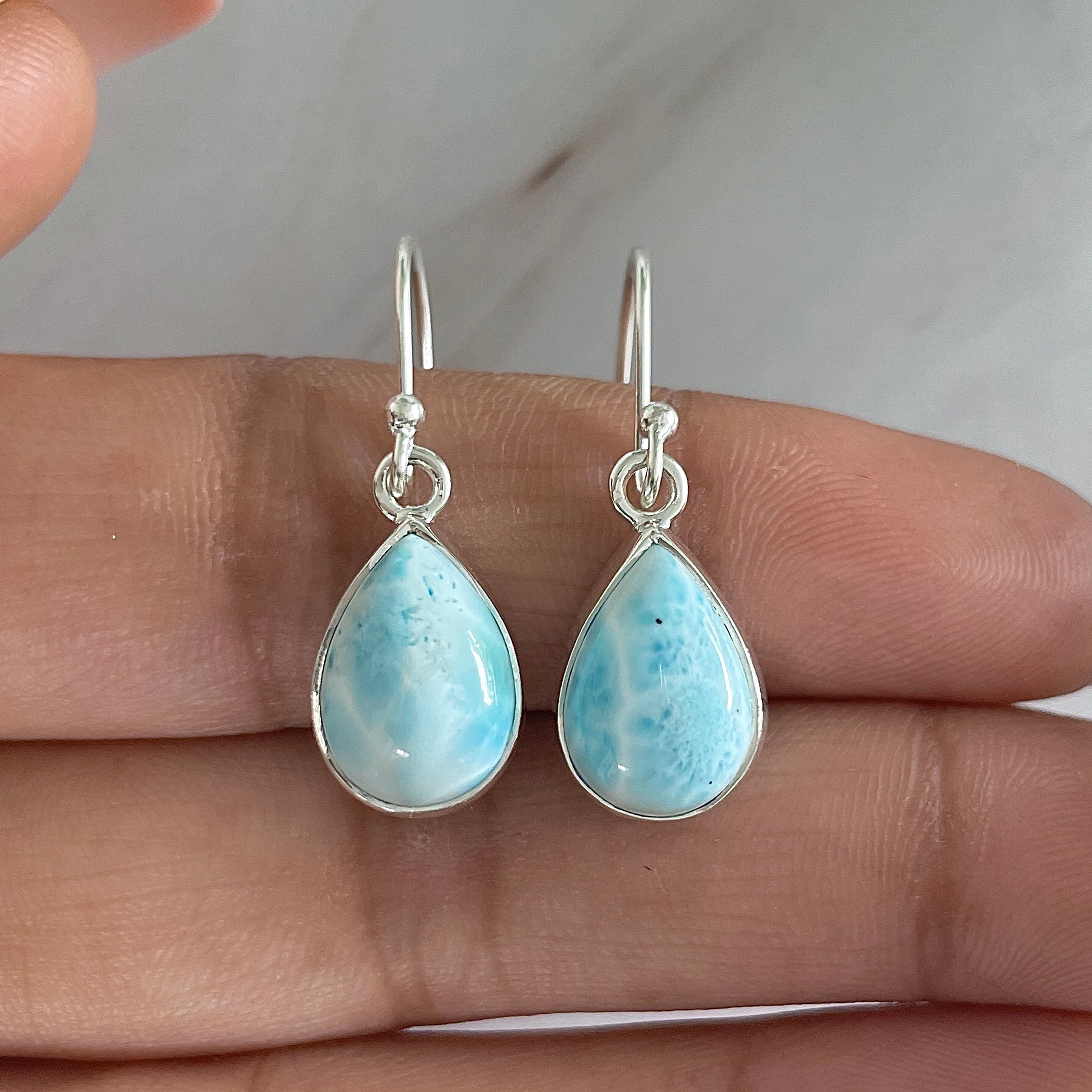 Larimar Earring-(LAR-E-1200.)