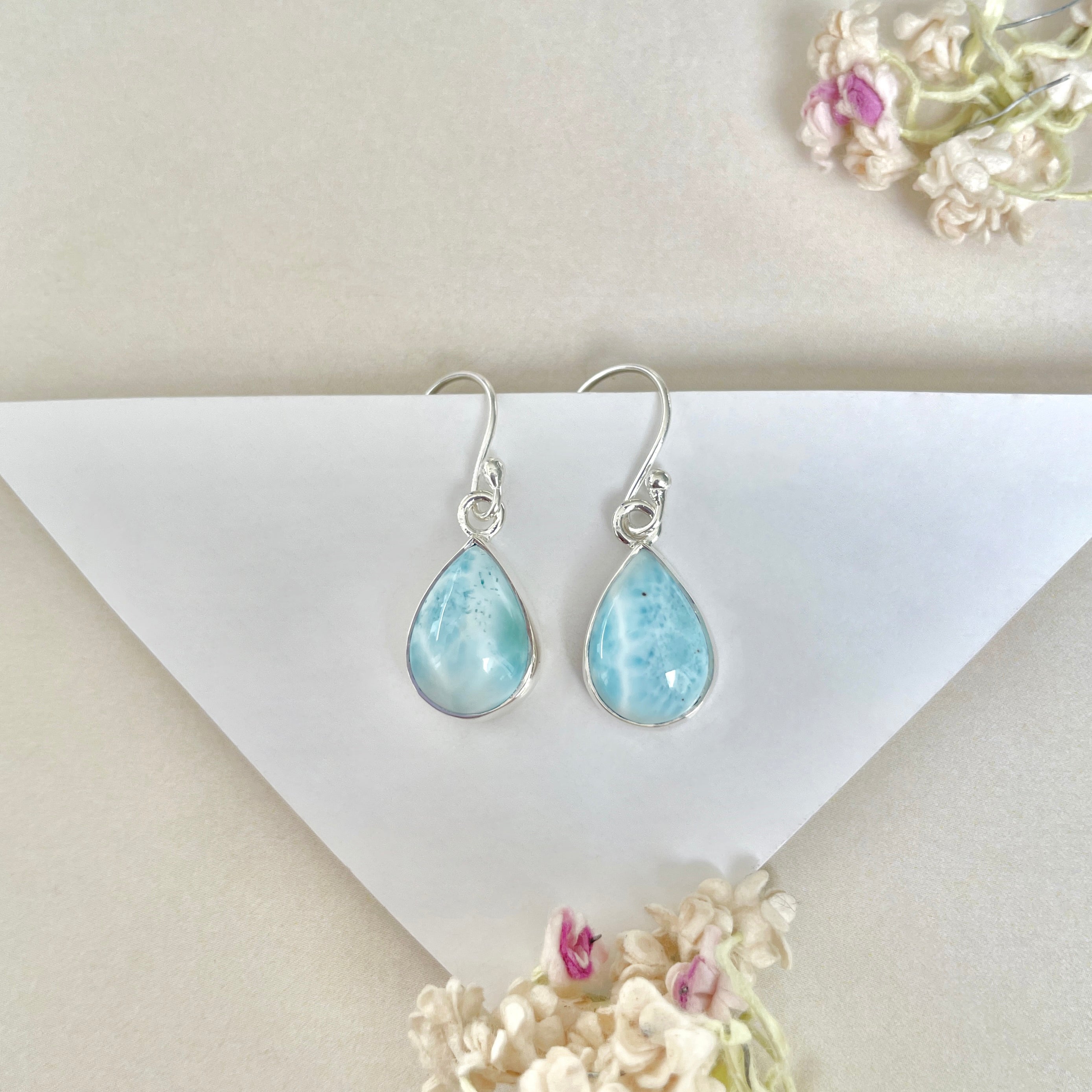 Larimar Earring-(LAR-E-1200.)