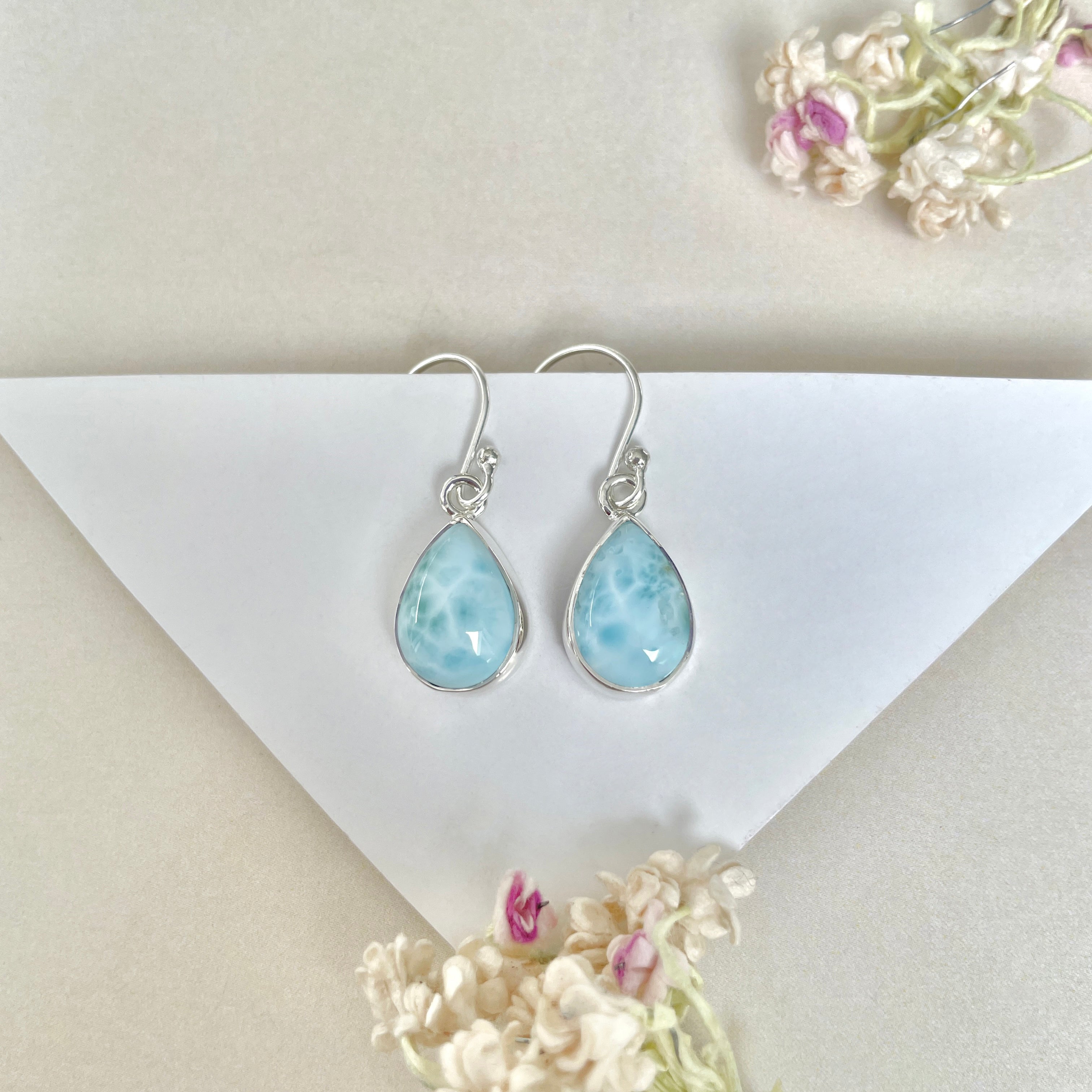 Larimar Earring-(LAR-E-1201.)