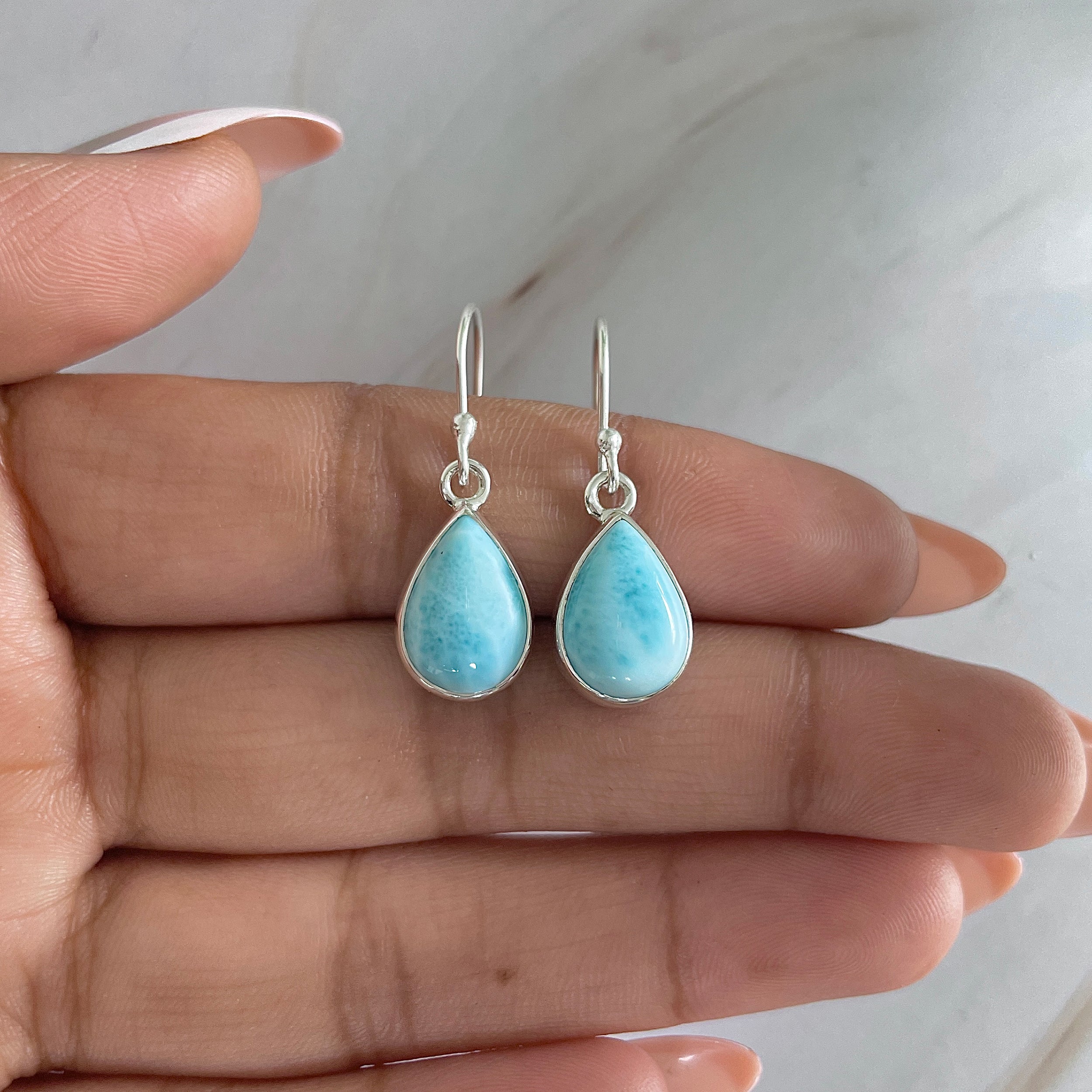 Larimar Earring-(LAR-E-1202.)