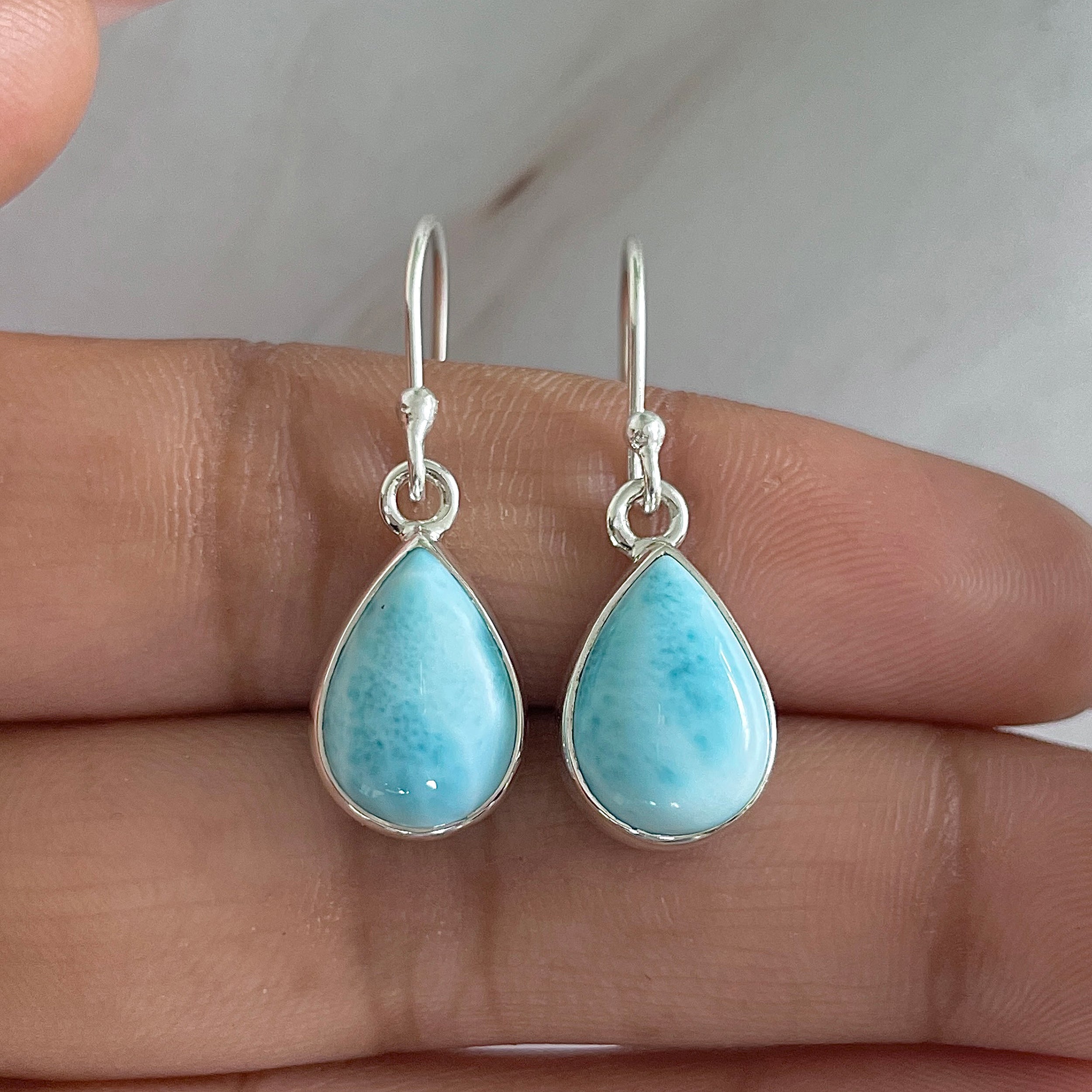 Larimar Earring-(LAR-E-1202.)