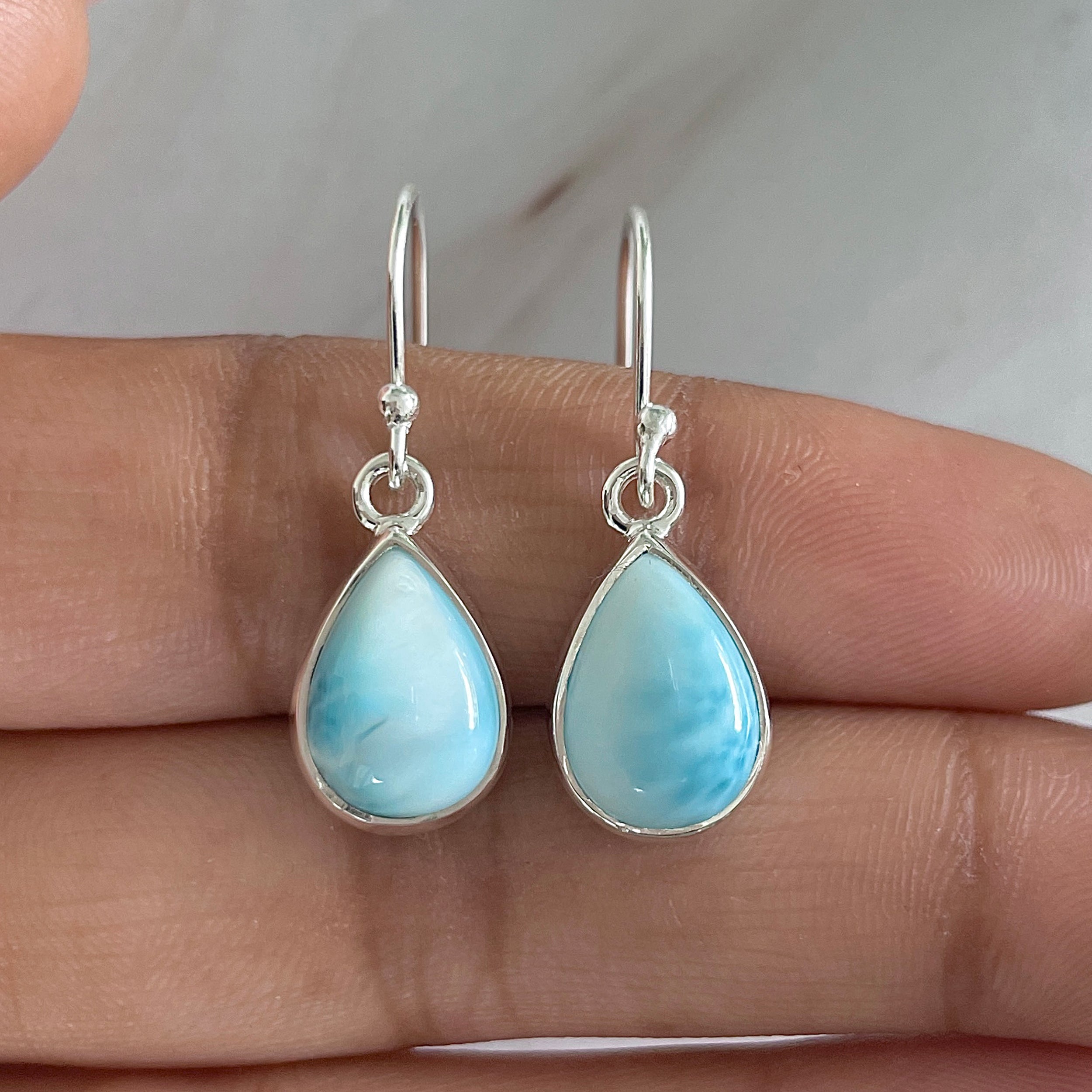 Larimar Earring-(LAR-E-1203.)