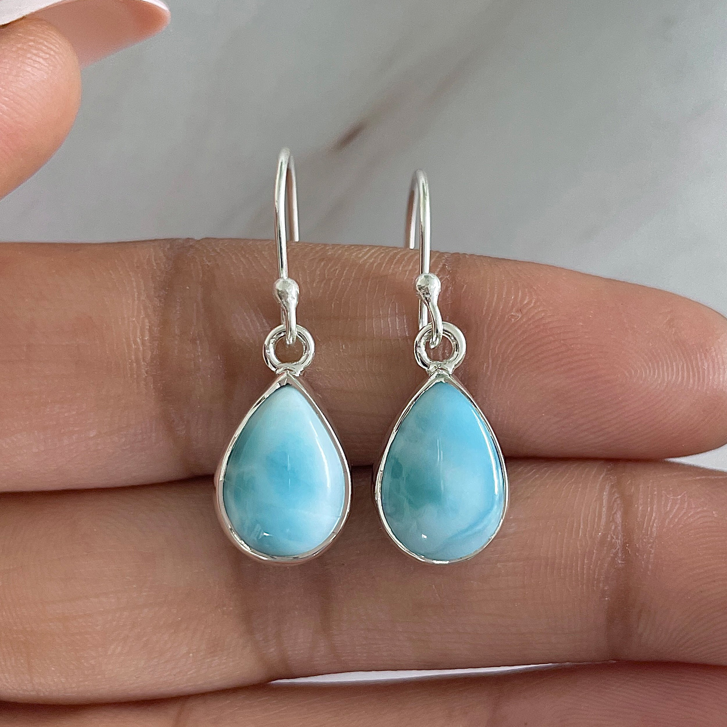 Larimar Earring-(LAR-E-1204.)