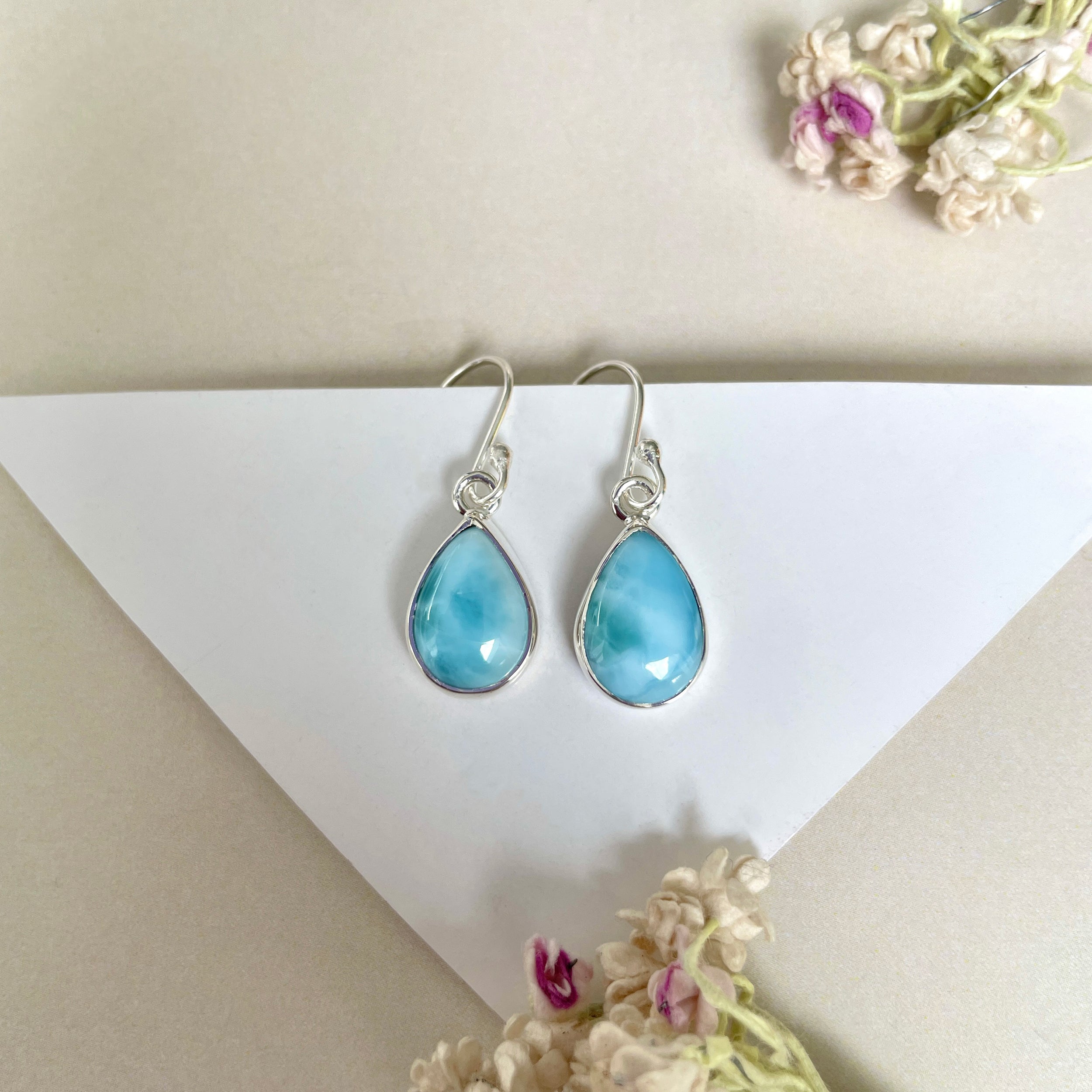 Larimar Earring-(LAR-E-1204.)