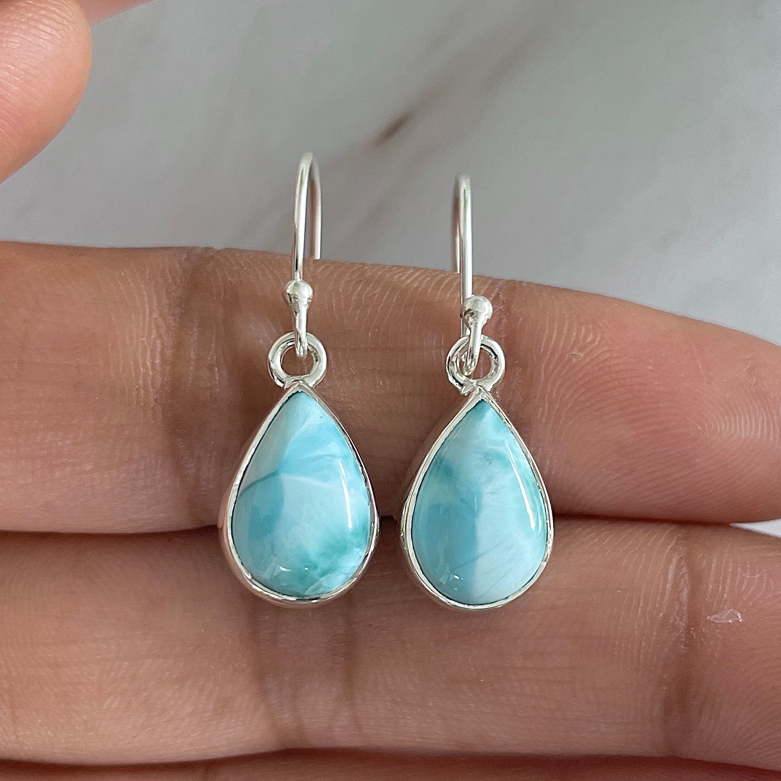 Larimar Earring-(LAR-E-1205.)