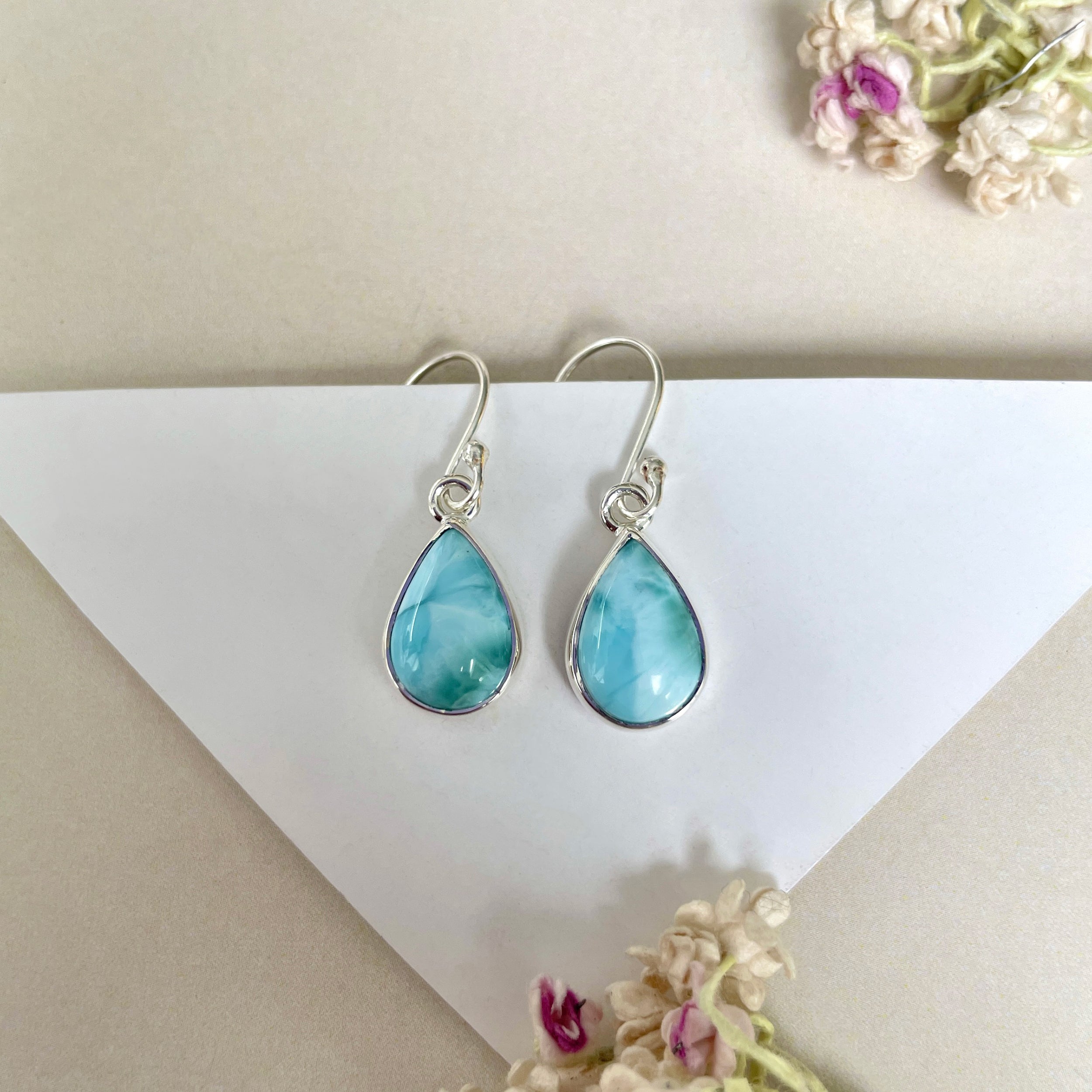 Larimar Earring-(LAR-E-1205.)