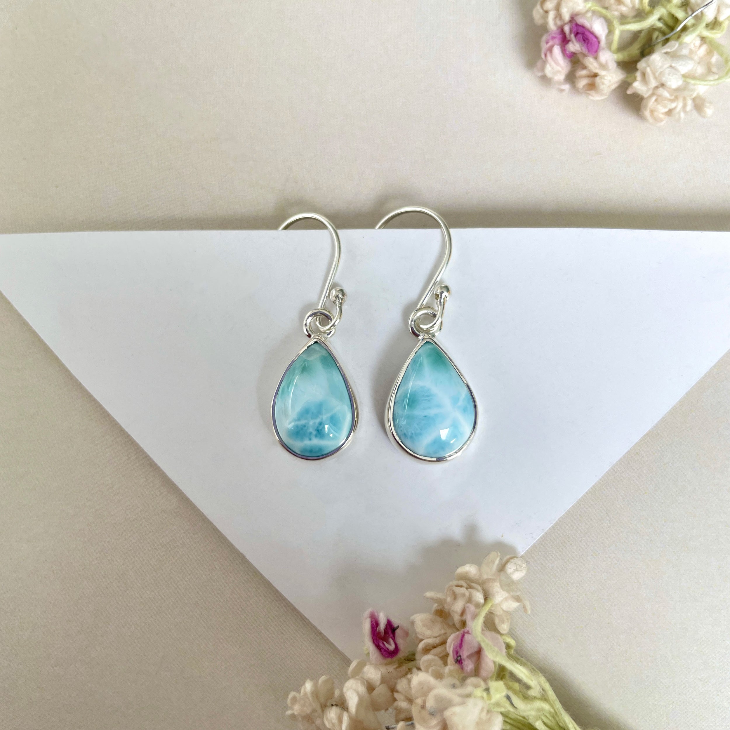 Larimar Earring-(LAR-E-1206.)