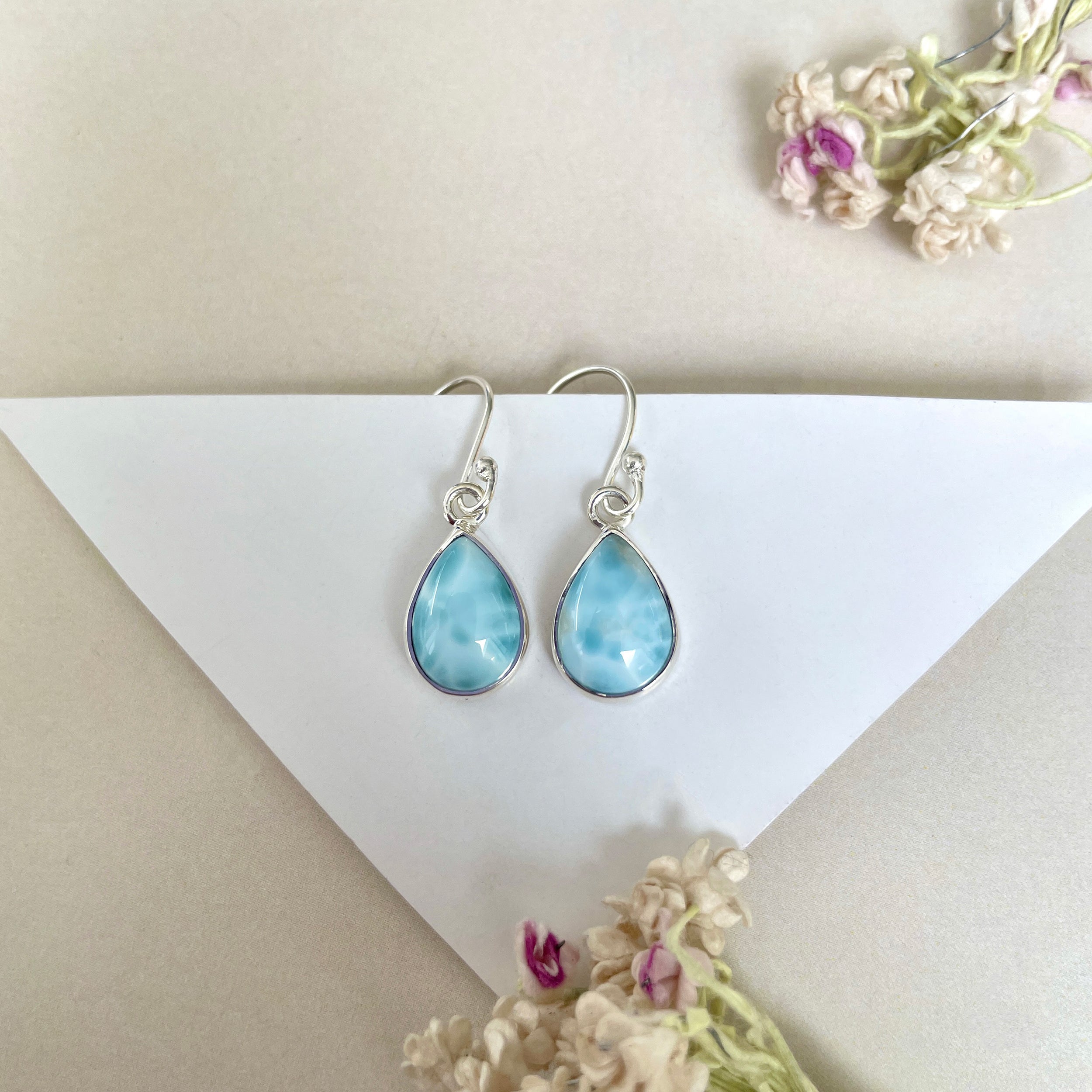 Larimar Earring-(LAR-E-1207.)