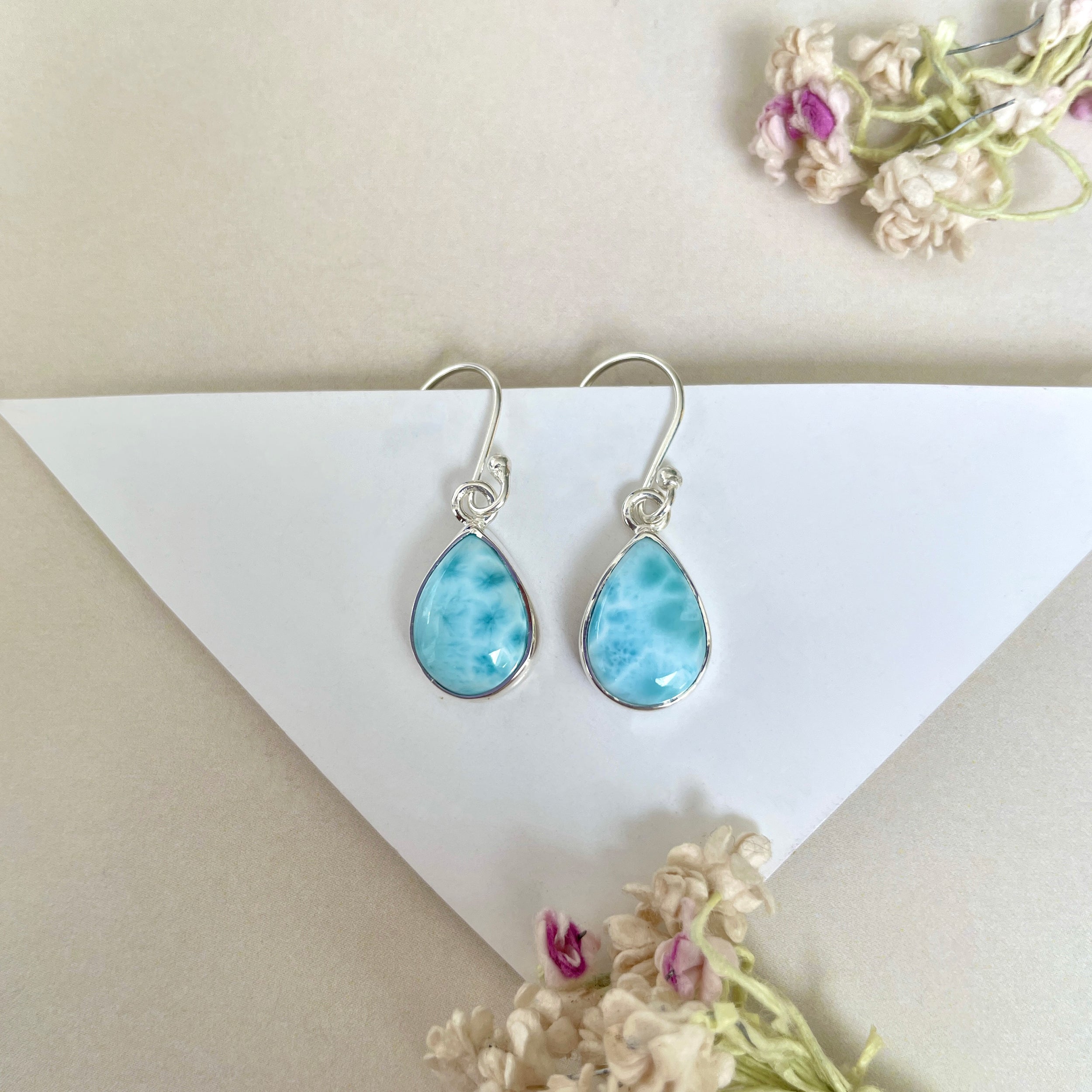 Larimar Earring-(LAR-E-1211.)