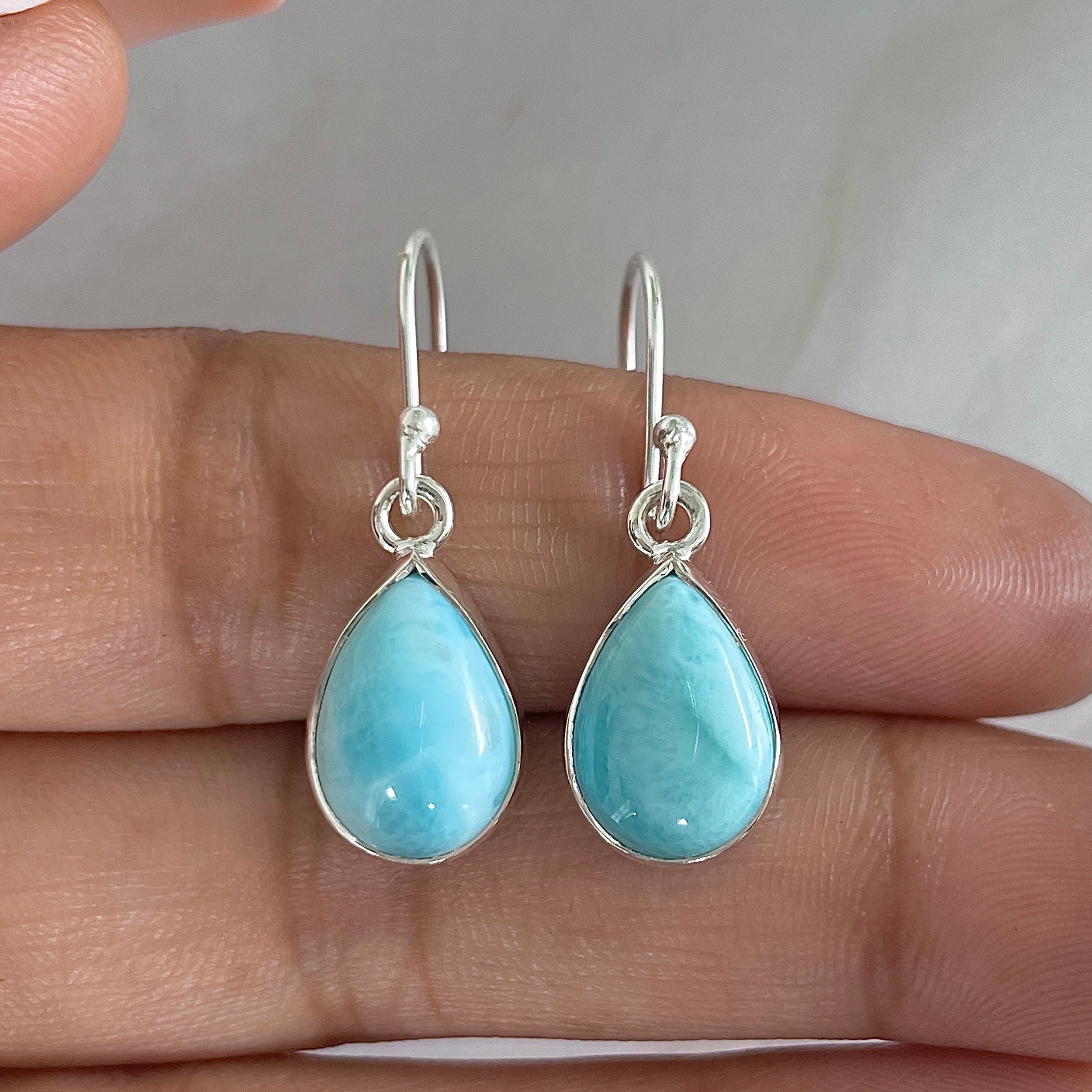 Larimar Earring-(LAR-E-1212.)