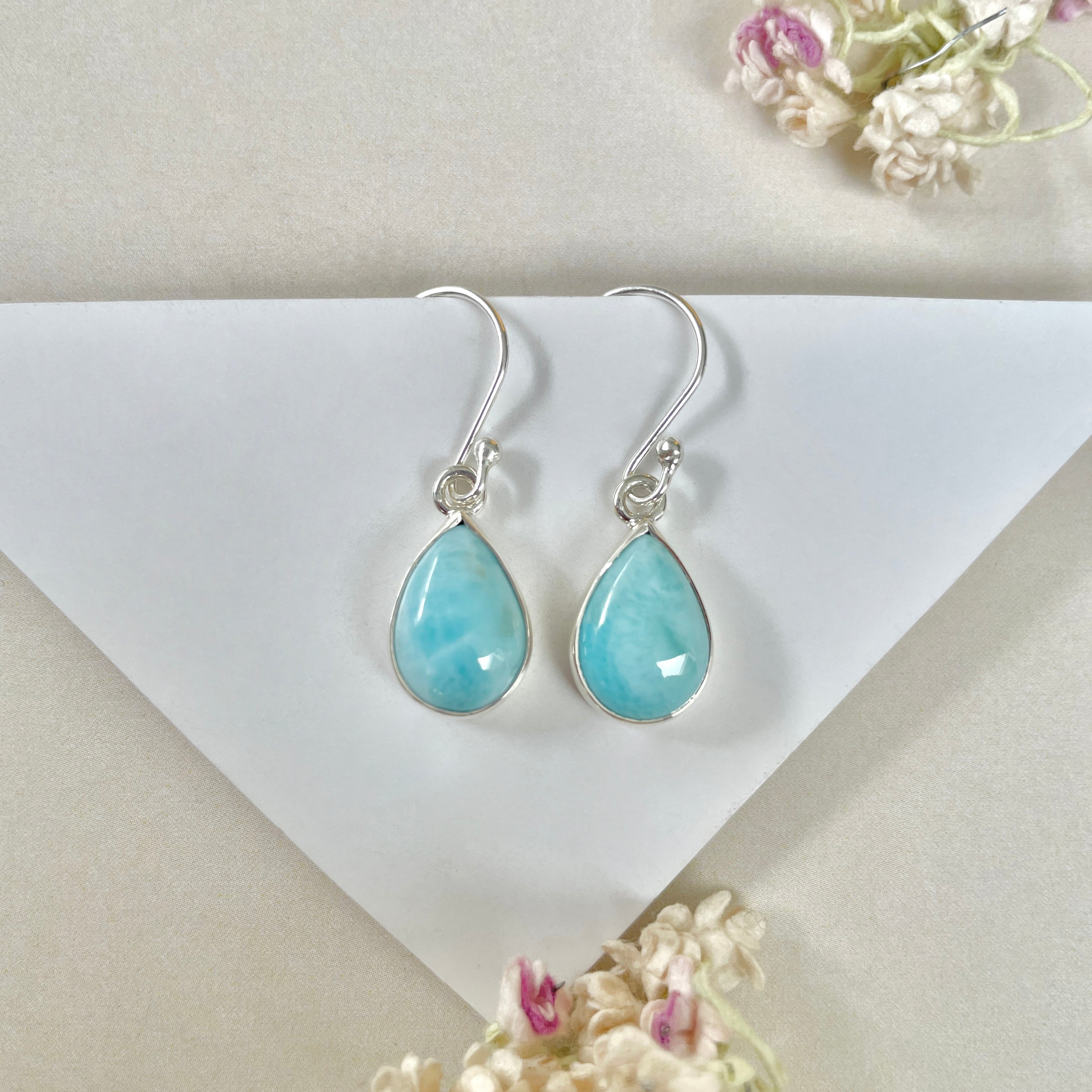 Larimar Earring-(LAR-E-1212.)