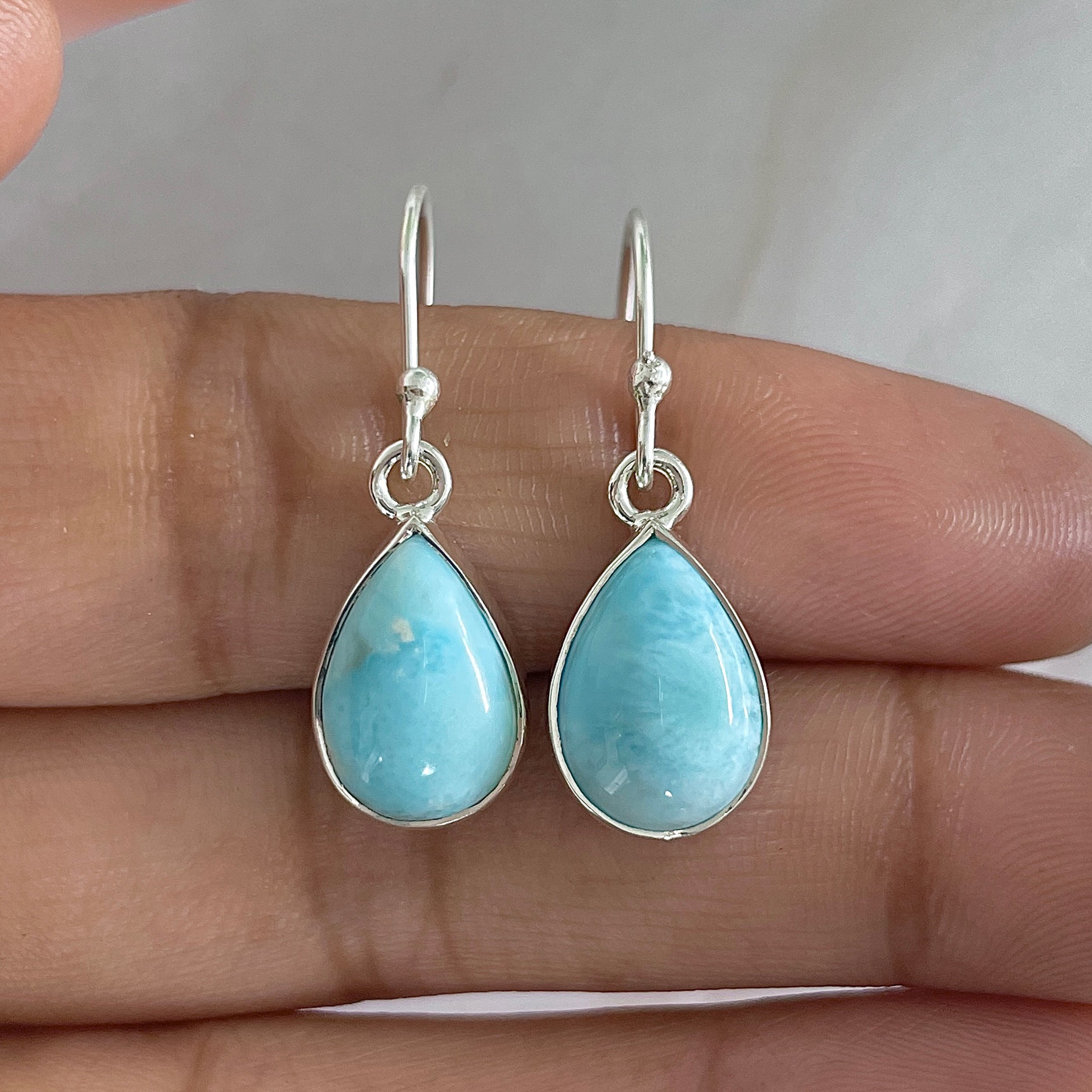 Larimar Earring-(LAR-E-1216.)