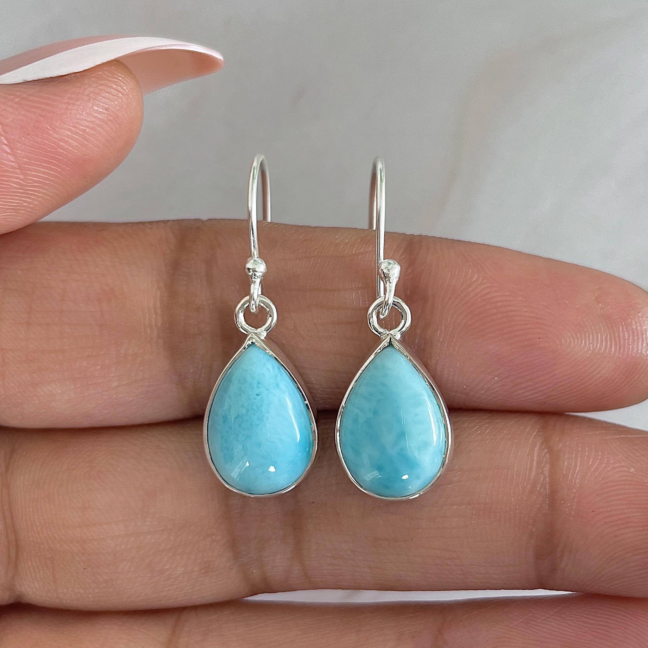 Larimar Earring-(LAR-E-1218.)