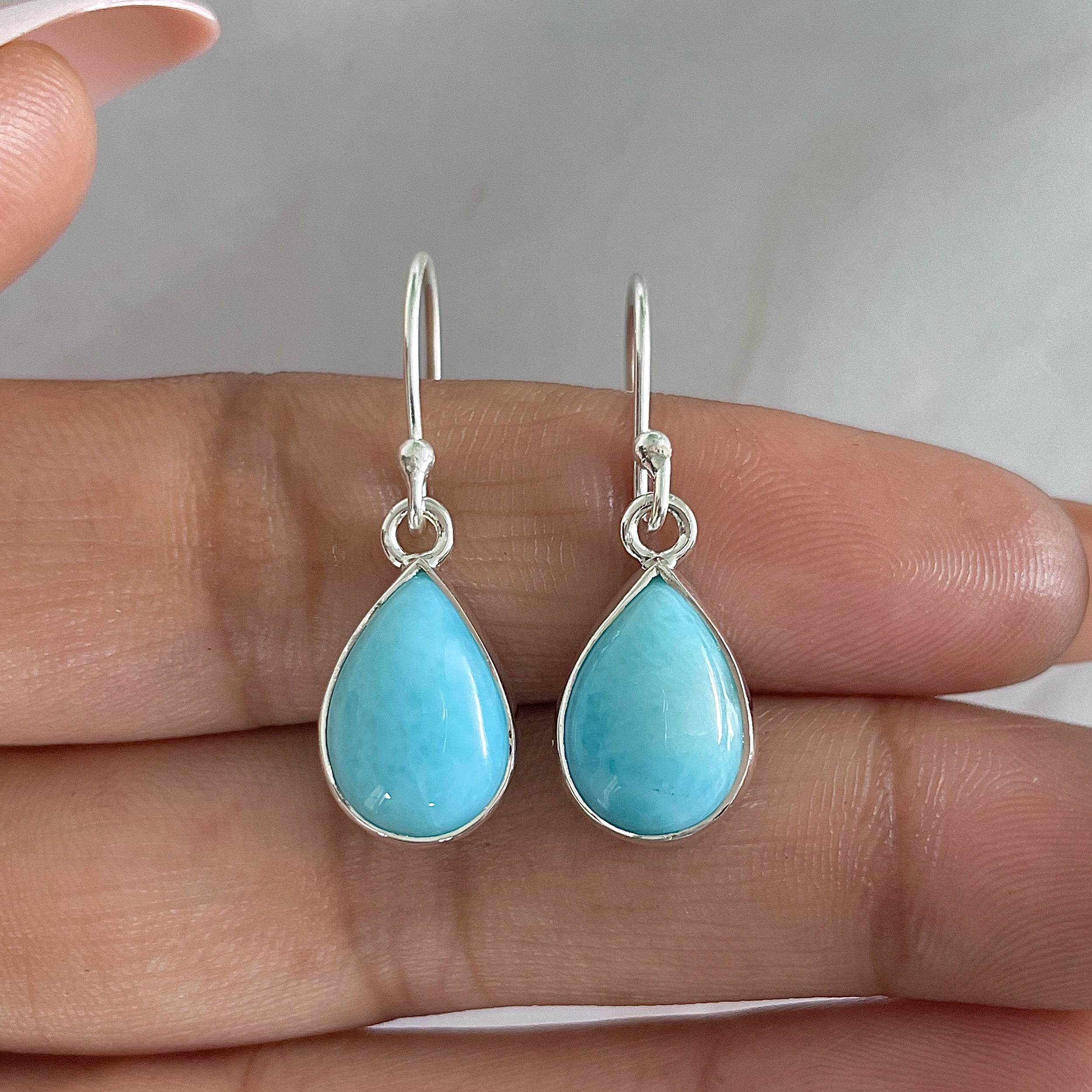 Larimar Earring-(LAR-E-1219.)