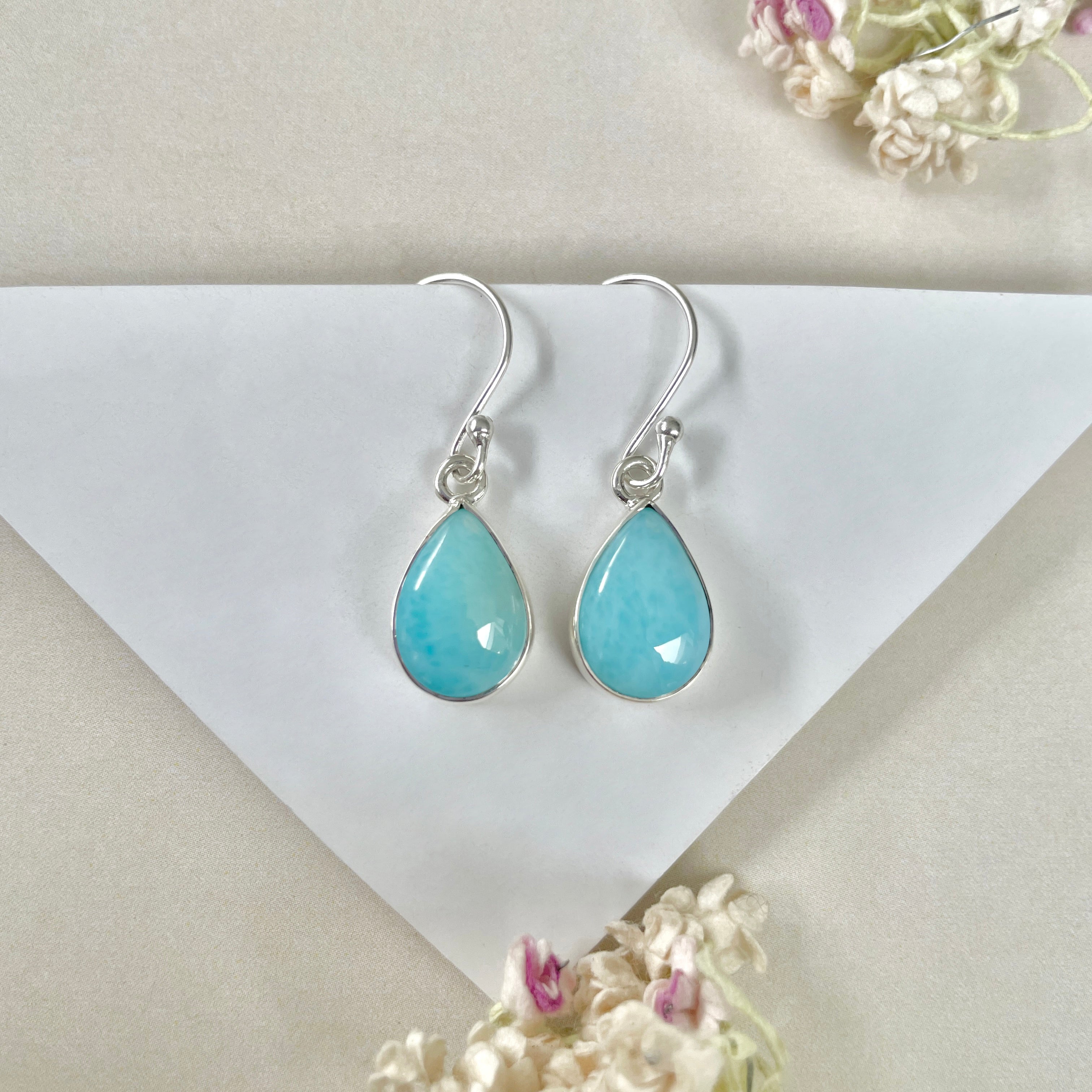 Larimar Earring-(LAR-E-1219.)