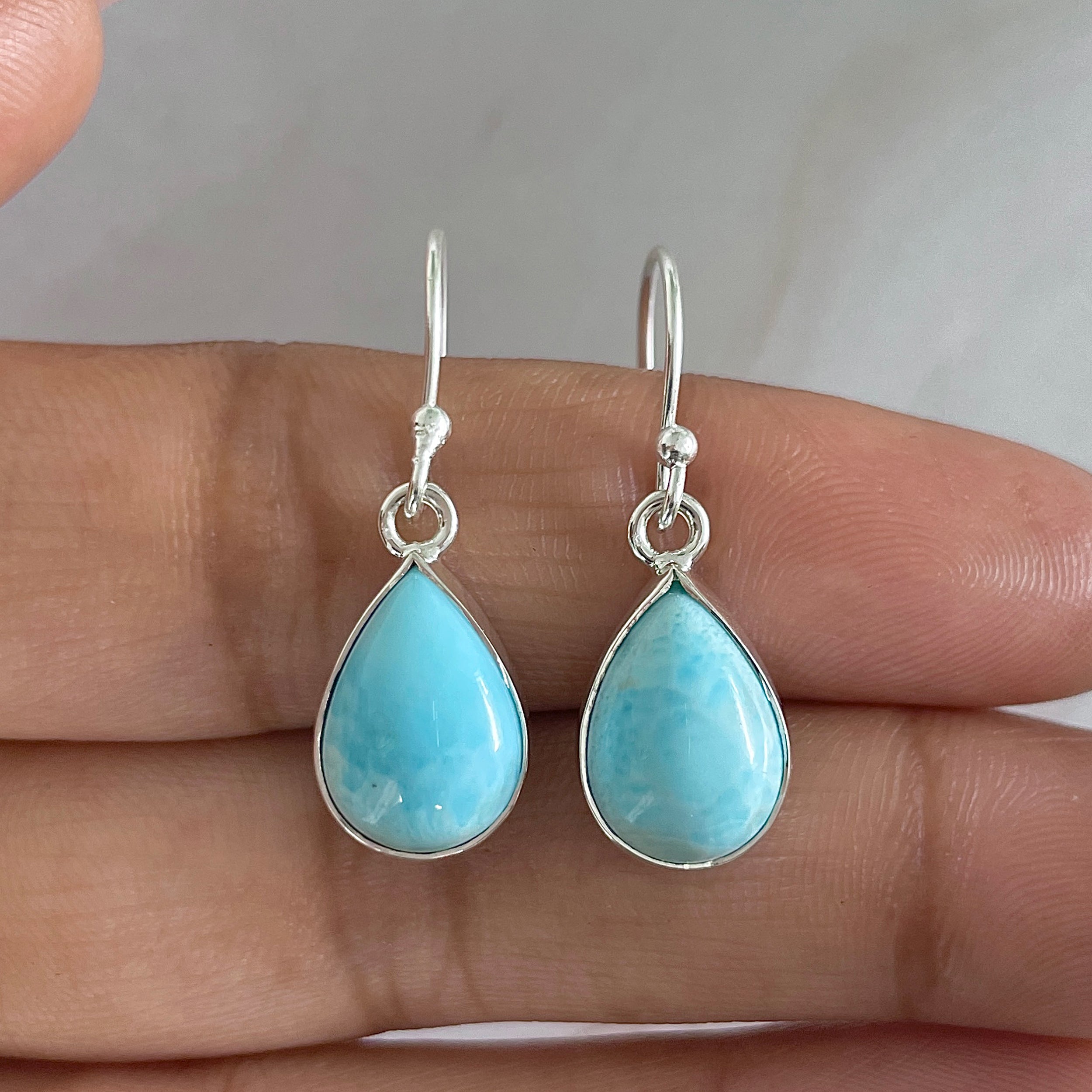 Larimar Earring-(LAR-E-1220.)