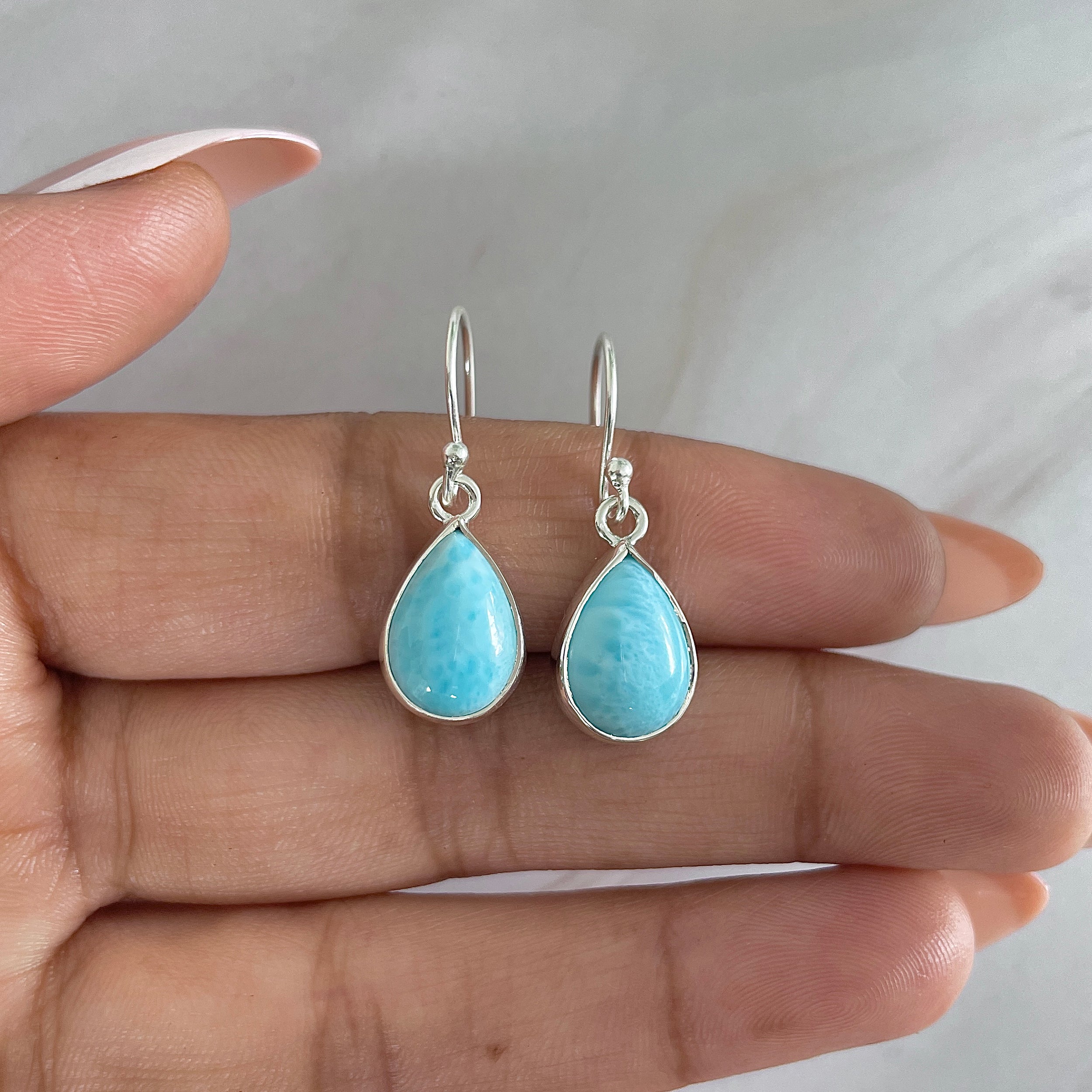 Larimar Earring-(LAR-E-1221.)