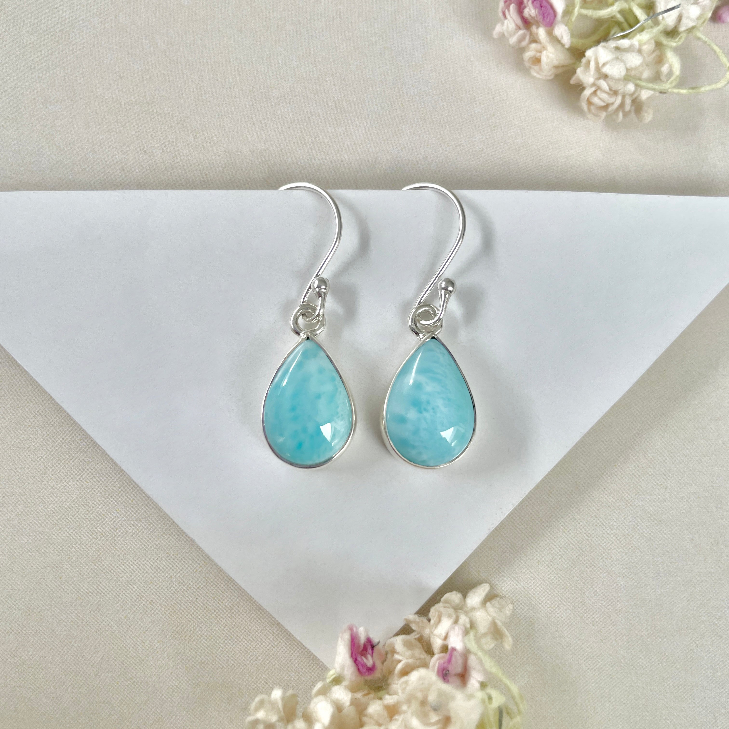 Larimar Earring-(LAR-E-1221.)