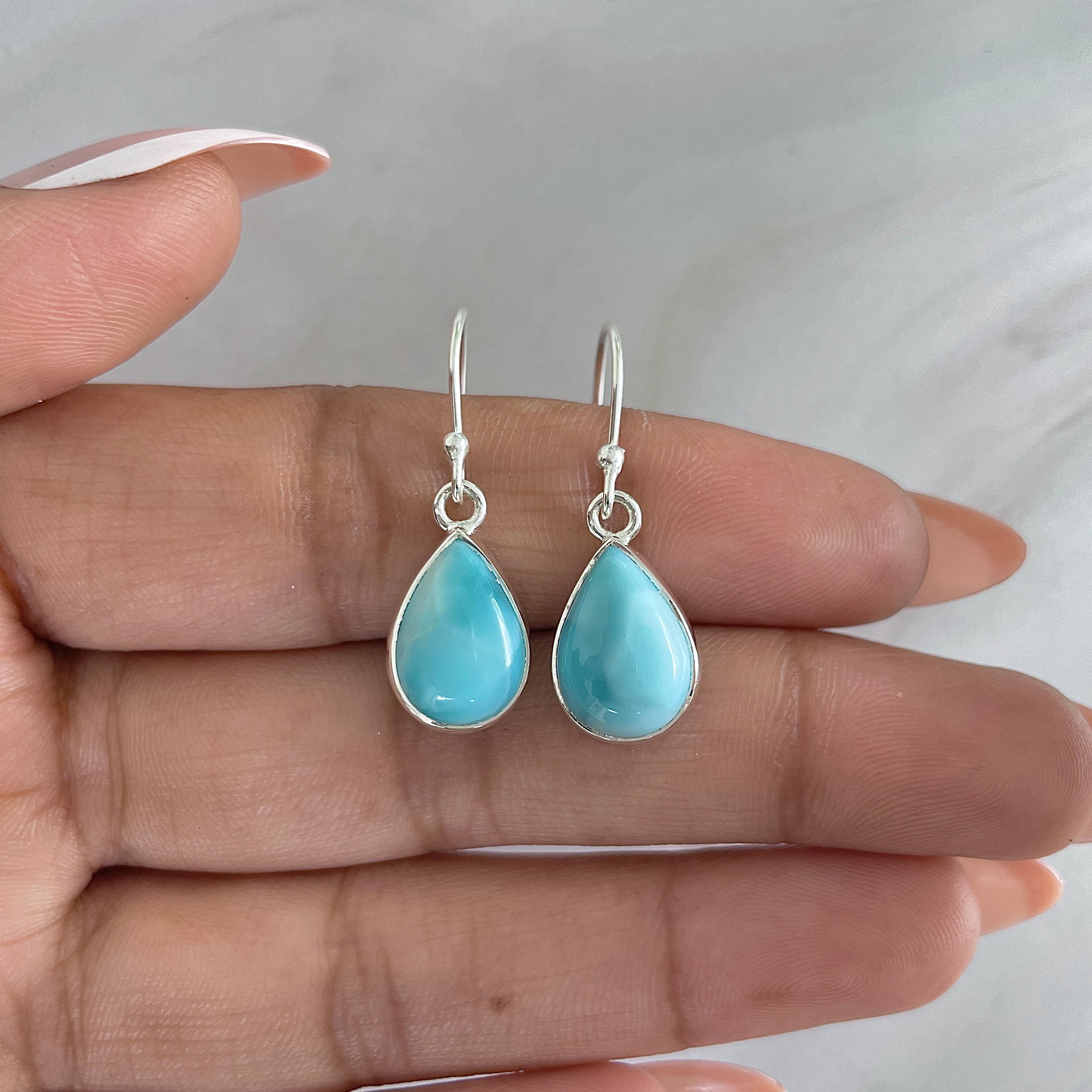 Larimar Earring-(LAR-E-1222.)