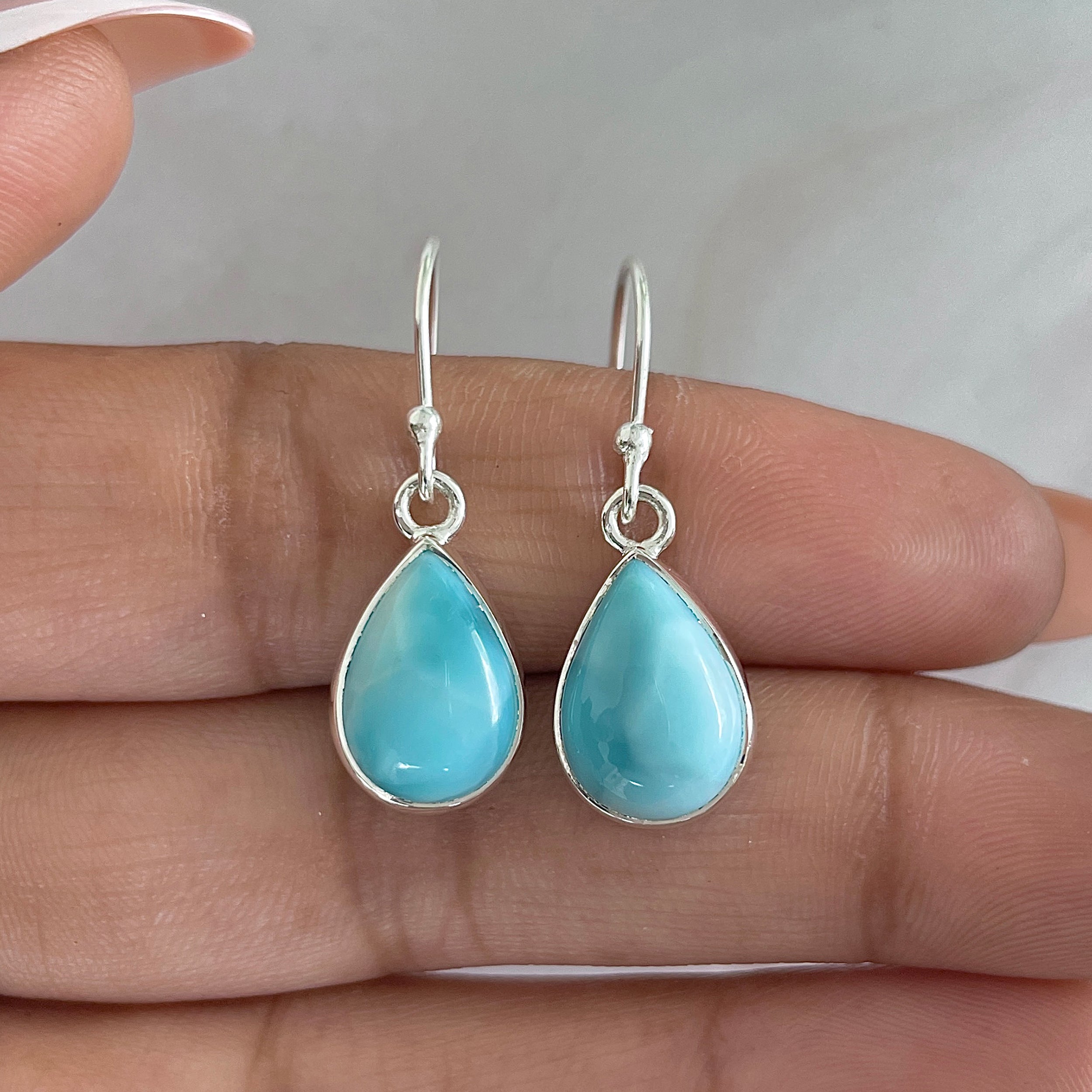Larimar Earring-(LAR-E-1222.)