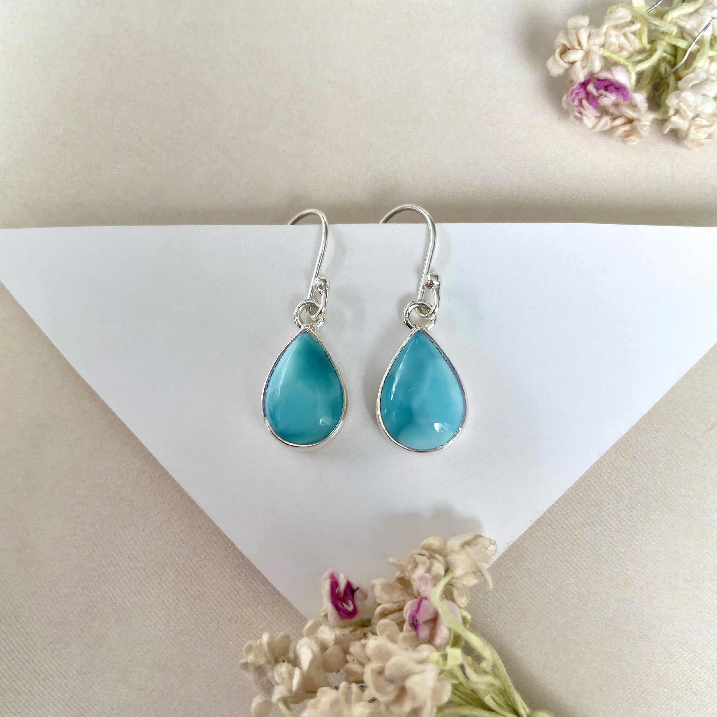 Larimar Earring-(LAR-E-1222.)
