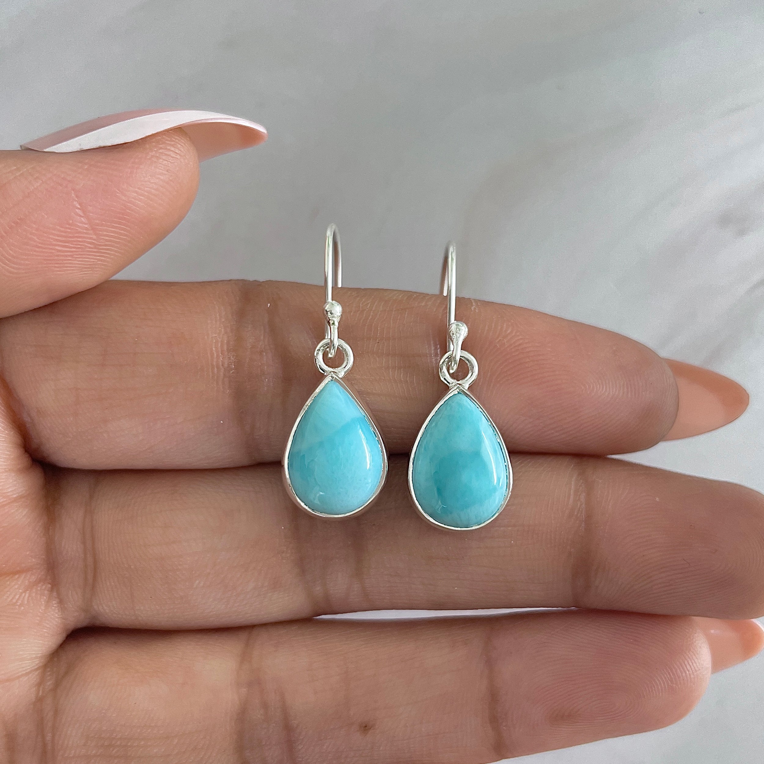 Larimar Earring-(LAR-E-1223.)