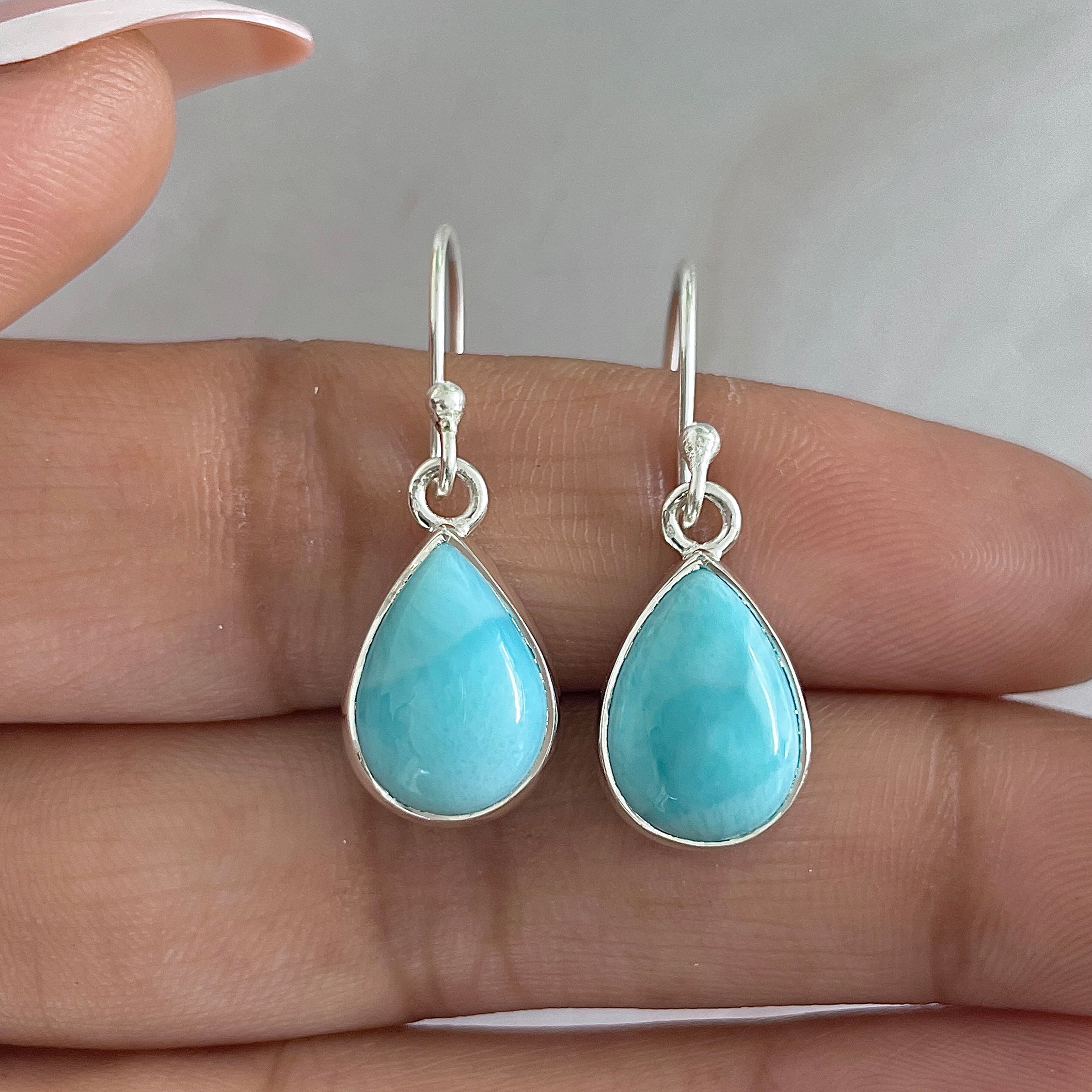 Larimar Earring-(LAR-E-1223.)